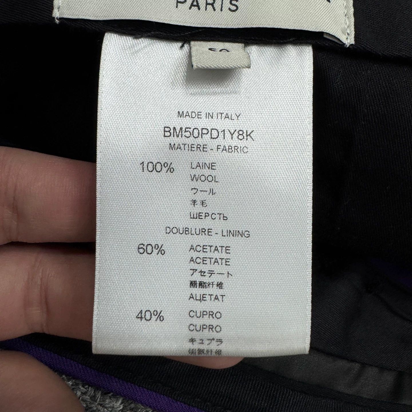Givenchy Givenchy Purple Wool Casual Pants Size 50 Size US 34 / EU 50 - 4 Thumbnail