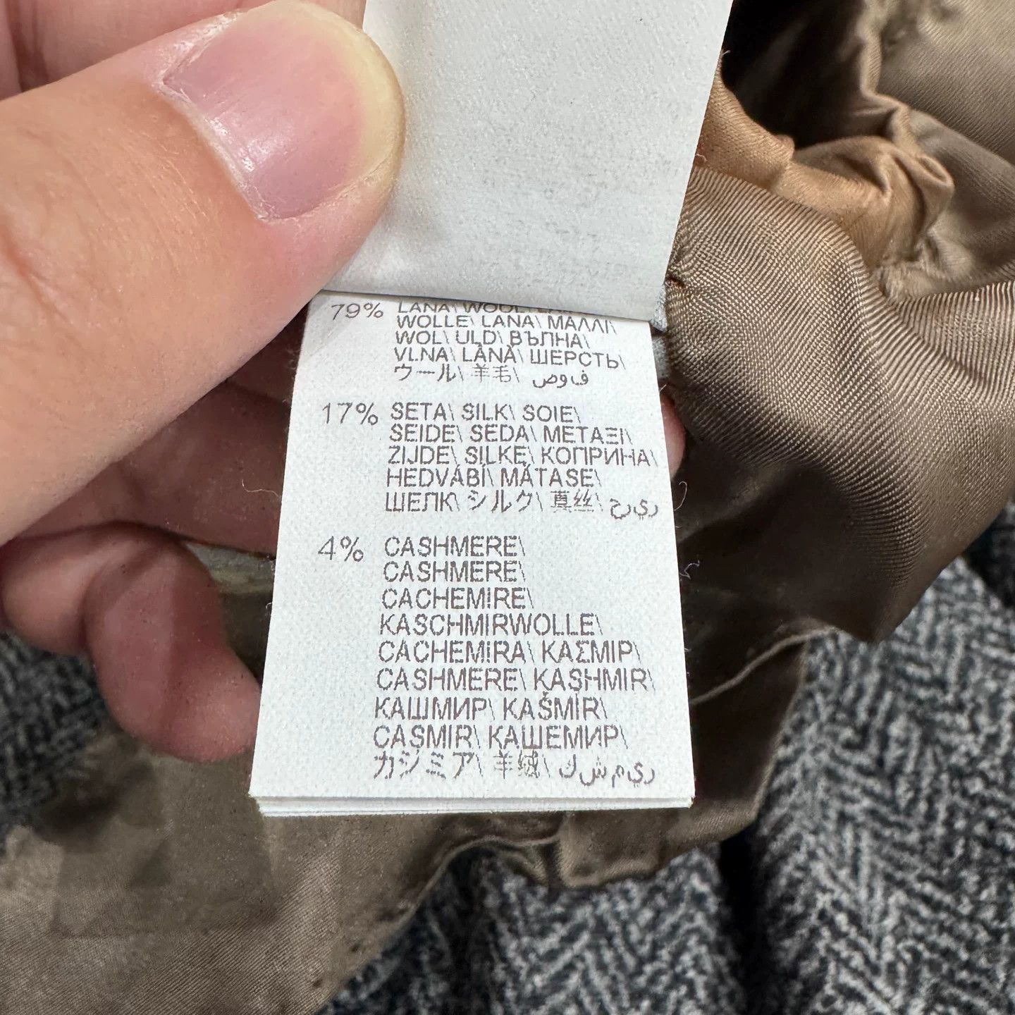 Brunello Cucinelli Brunello Cucinelli Herringbone Wool Blazer Size 40R Size 40R - 4 Thumbnail