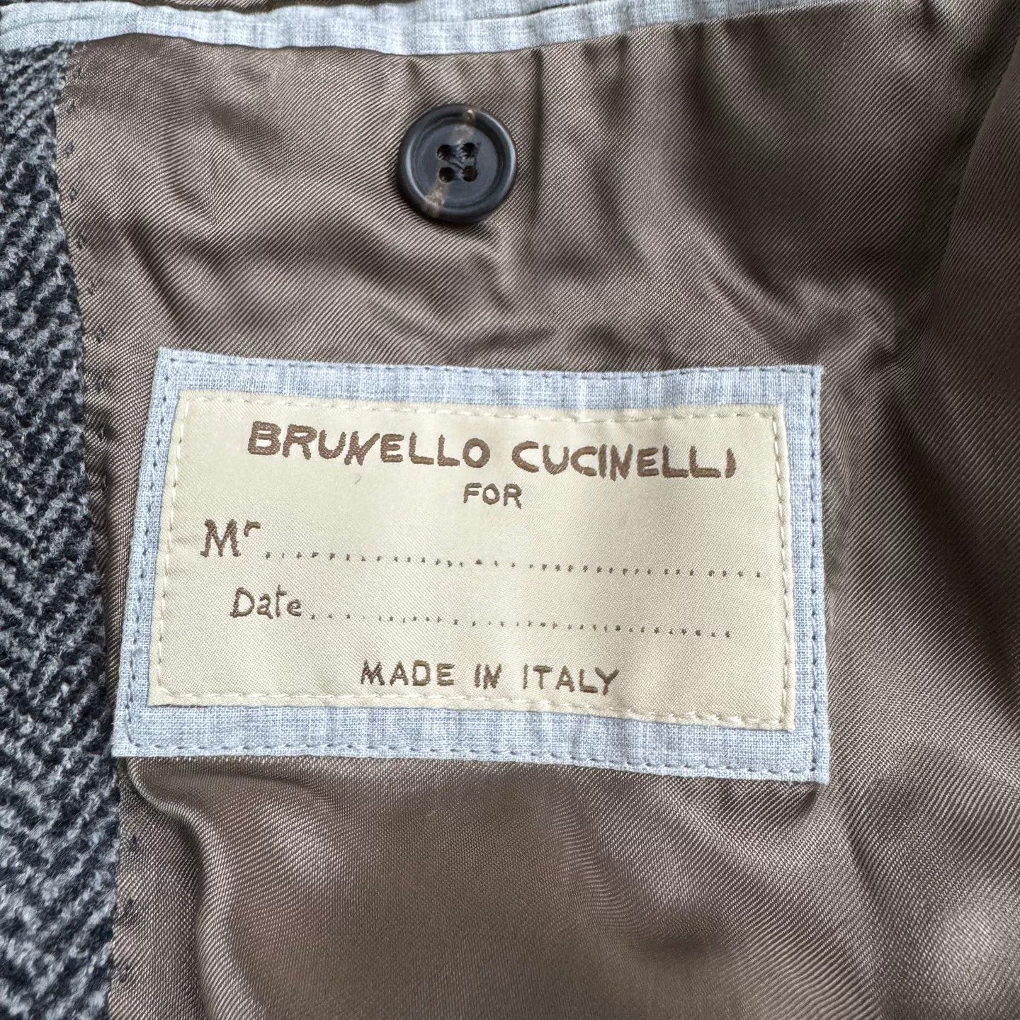 Brunello Cucinelli Brunello Cucinelli Herringbone Wool Blazer Size 40R Size 40R - 3 Thumbnail