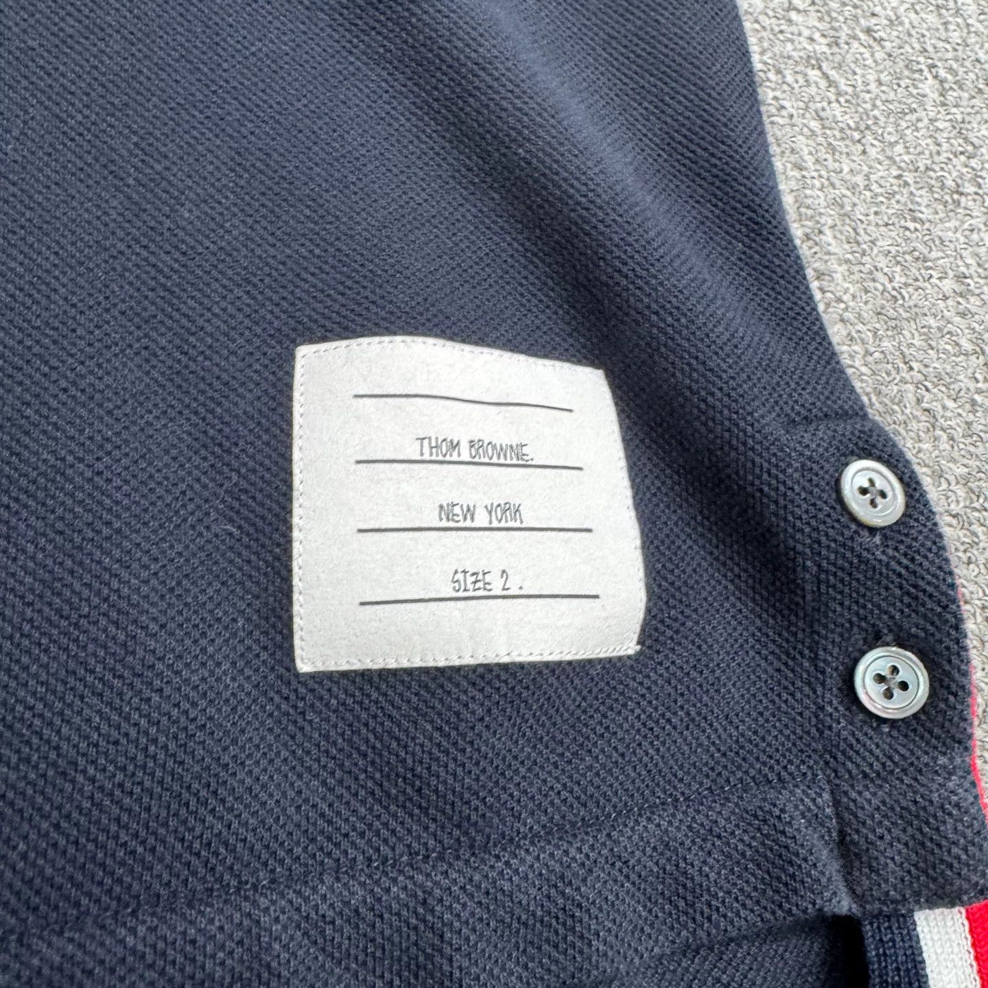Thom Browne Thom Browne Signature Stripe Polo Size 2 Size US M / EU 48-50 / 2 - 3 Thumbnail
