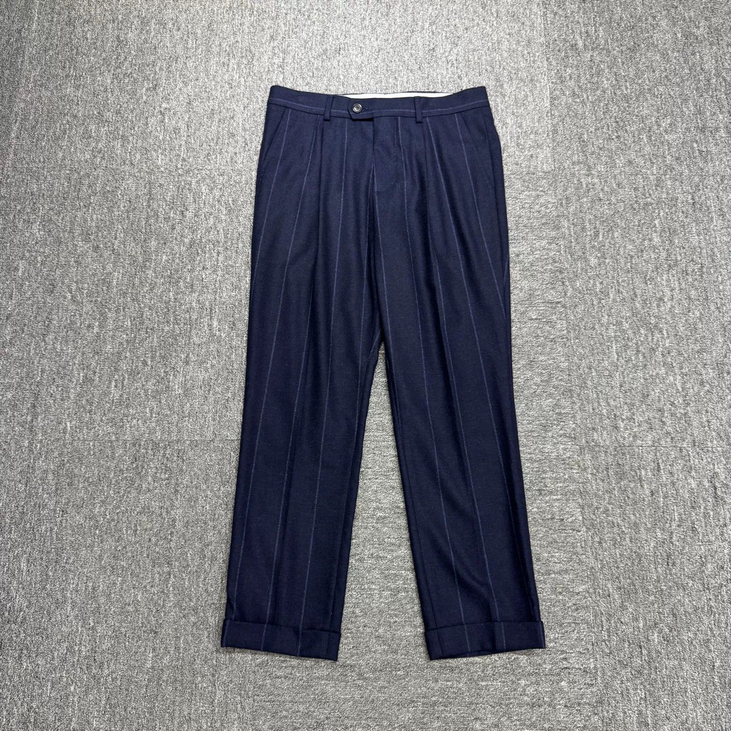 Brunello Cucinelli Brunello Cucinelli Pinstripe Casual Pants Size 30 Size US 30 / EU 46 - 2 Thumbnail