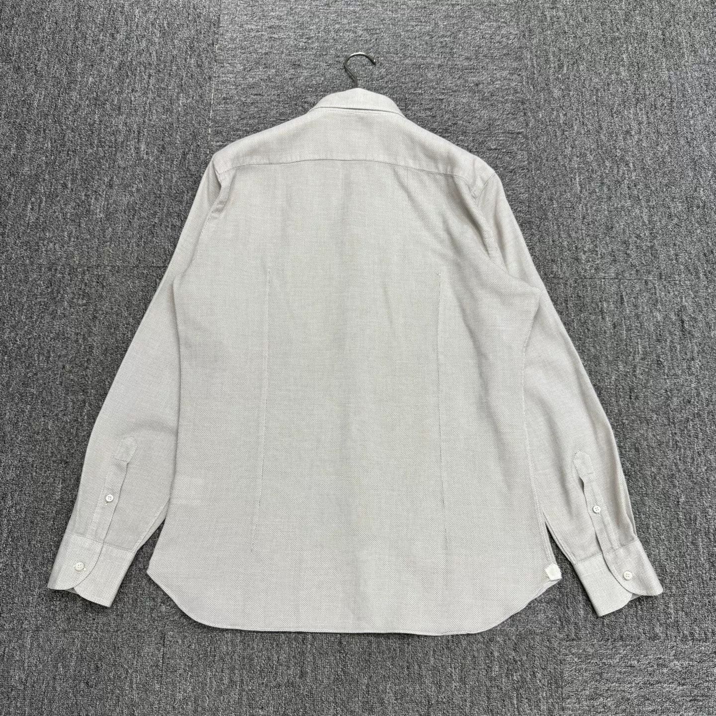 Loro Piana Loro Piana Beige Textured Button Up Shirt Size L Size US L / EU 52-54 / 3 - 6 Thumbnail