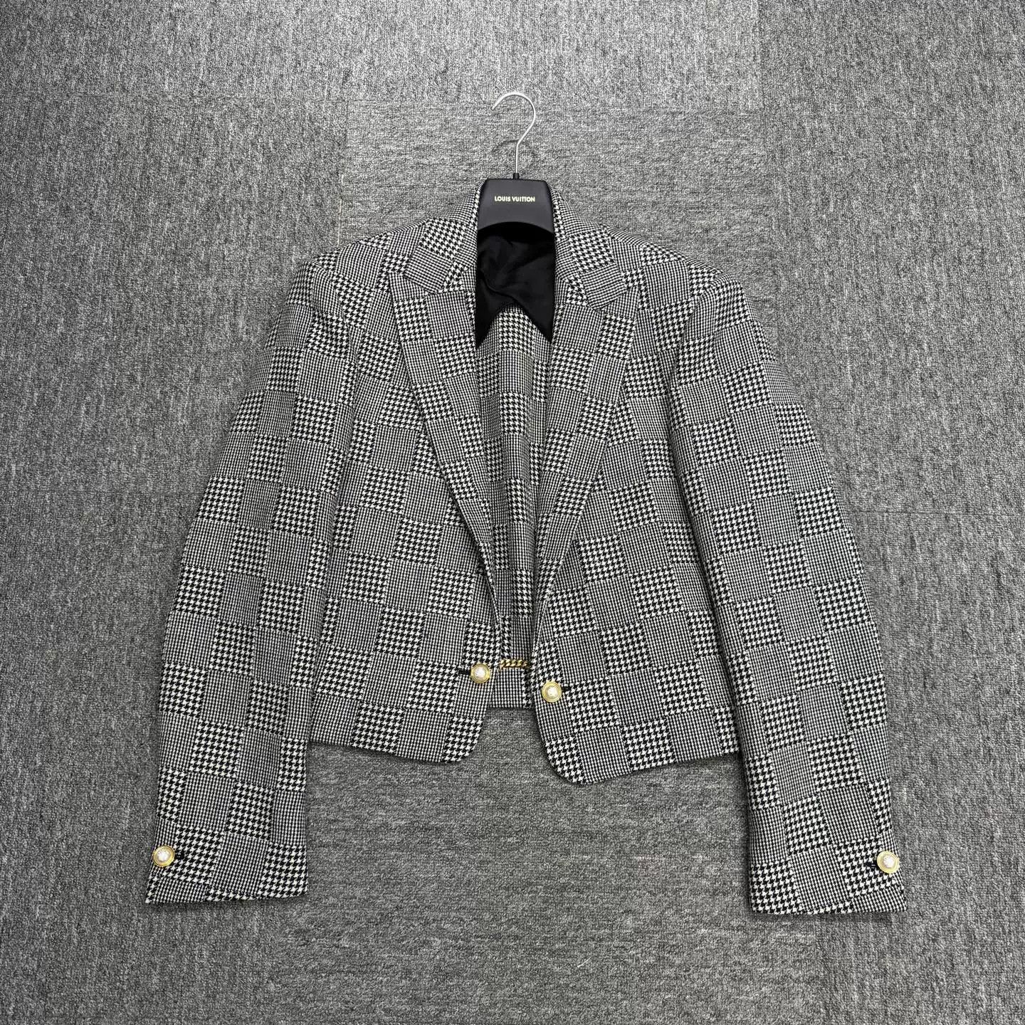 Louis Vuitton Louis Vuitton Check Wool Blazer Size 38R Size 38R - 2 Thumbnail
