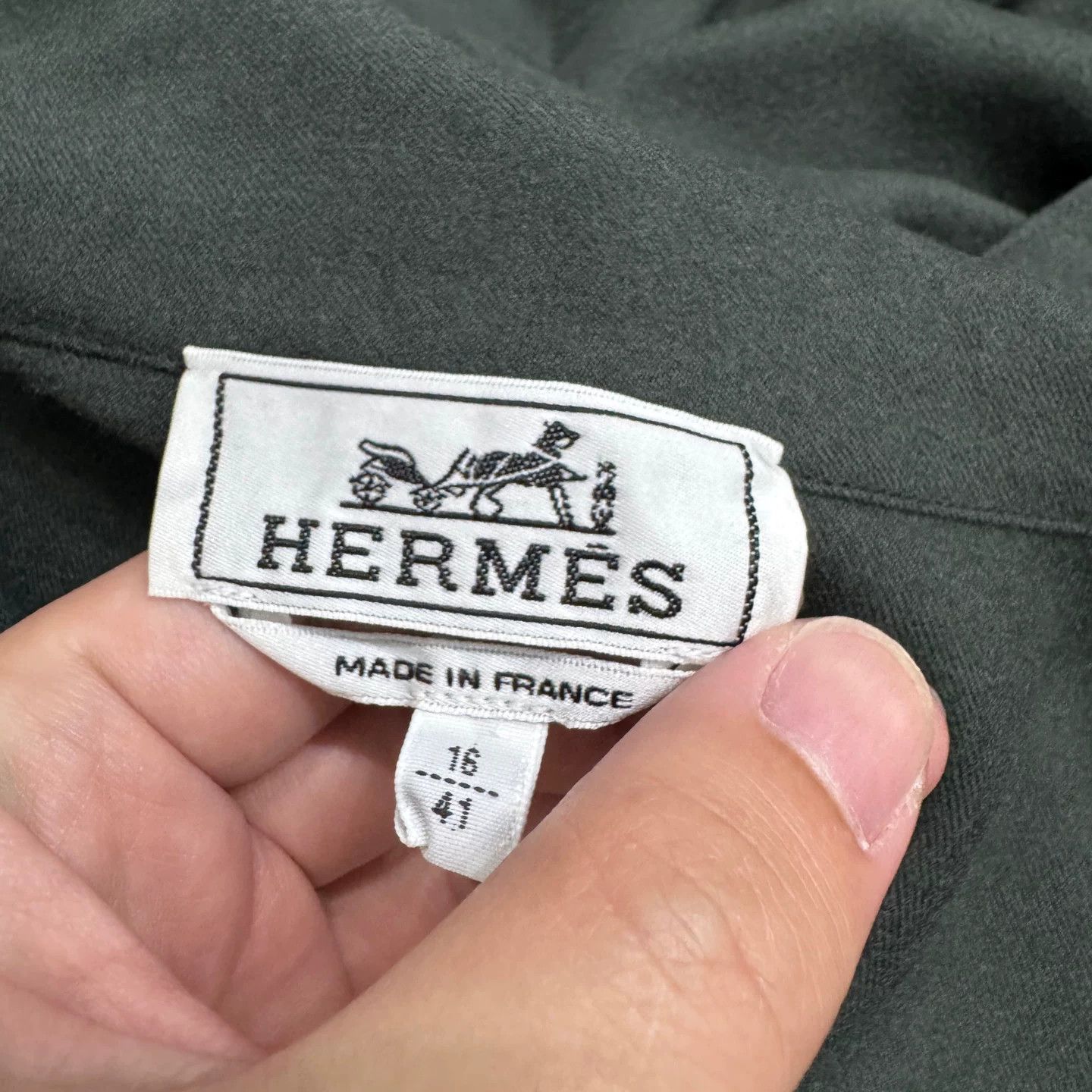 Hermes Hermes Wool Zip Jacket Size L Size US L / EU 52-54 / 3 - 3 Thumbnail