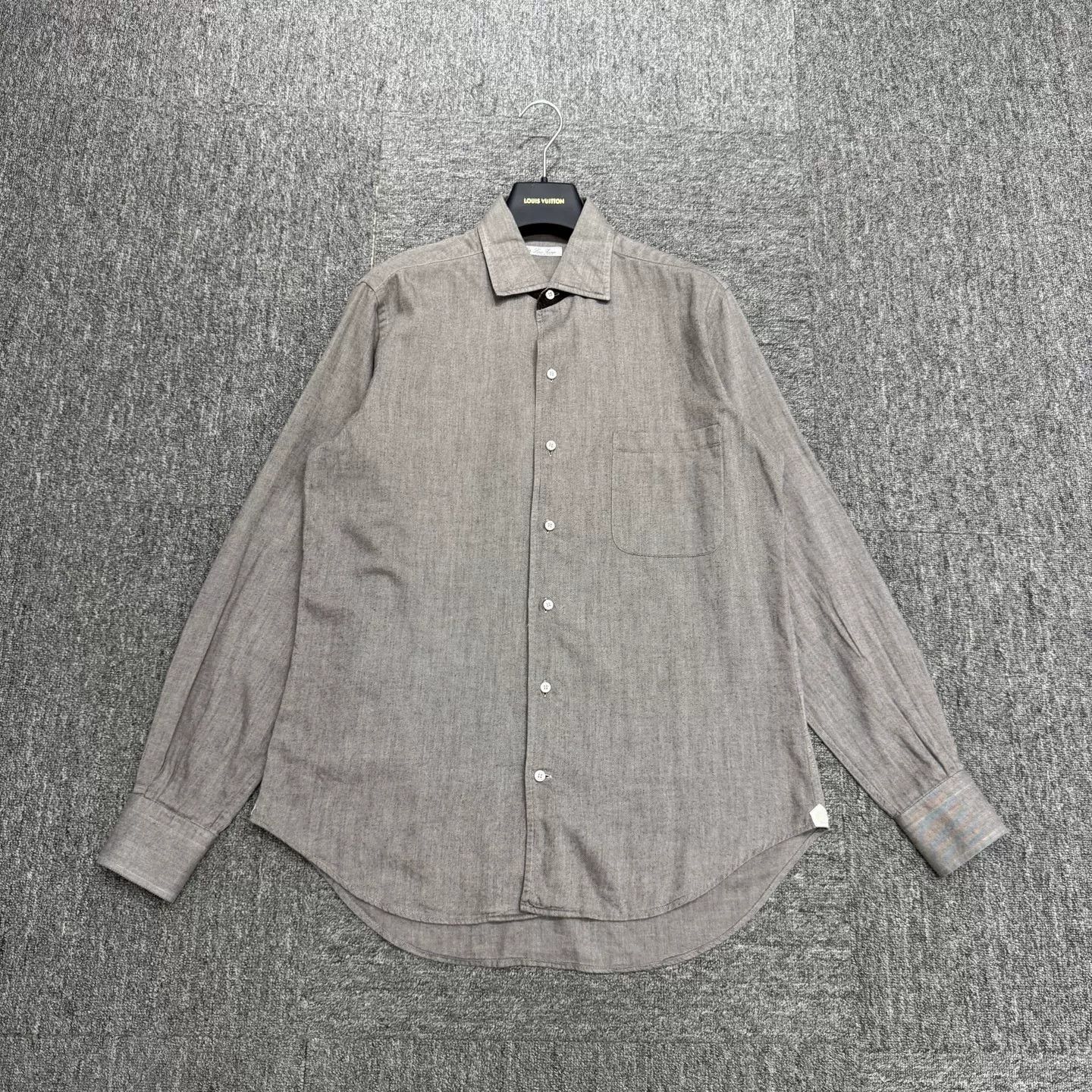 Loro Piana Loro Piana Gray Cotton Button Up Shirt Size S Size US S / EU 44-46 / 1 - 2 Thumbnail