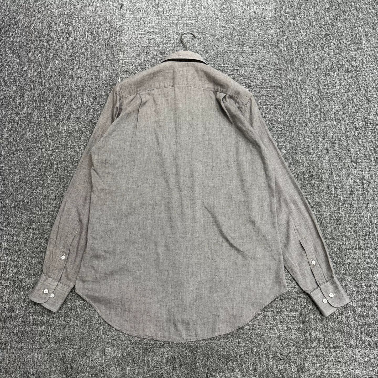 Loro Piana Loro Piana Gray Cotton Button Up Shirt Size S Size US S / EU 44-46 / 1 - 6 Thumbnail