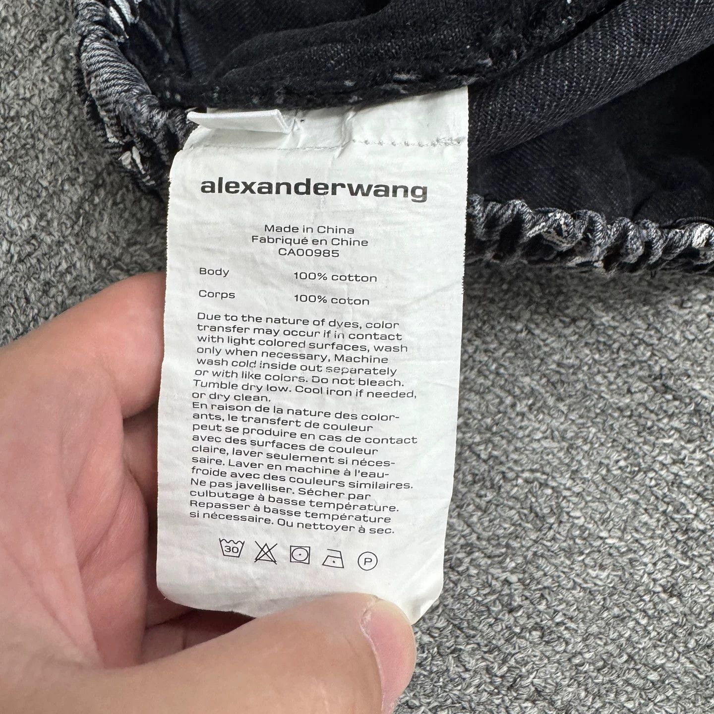 Alexander Wang Alexander Wang Logo Print Jeans Size XS Size 25" / US 0 / IT 36 - 4 Thumbnail