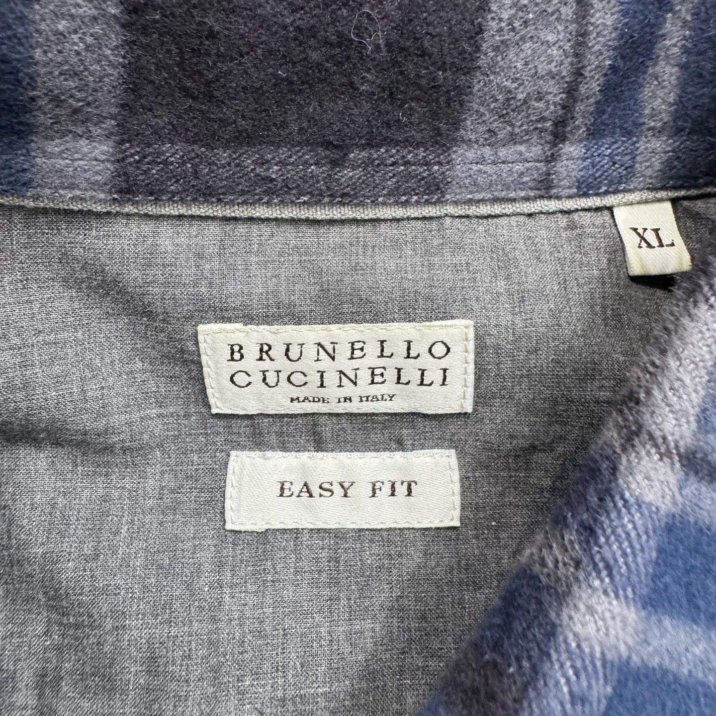 Brunello Cucinelli Brunello Cucinelli Plaid Button Up Shirt Size XL Size US XL / EU 56 / 4 - 3 Thumbnail