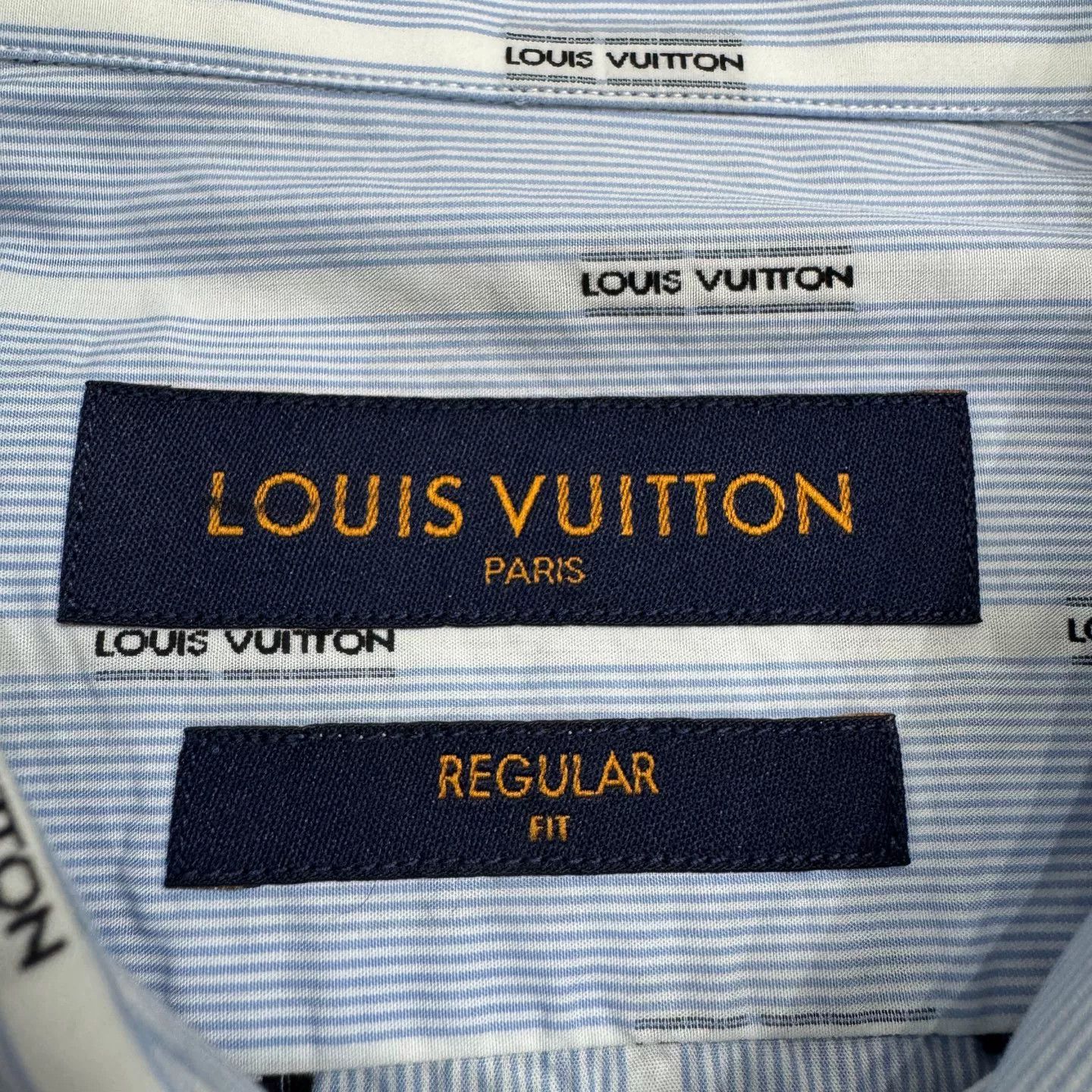 Louis Vuitton Louis Vuitton Monogram Stripe Button Up Shirt Size XL Size US XL / EU 56 / 4 - 3 Thumbnail