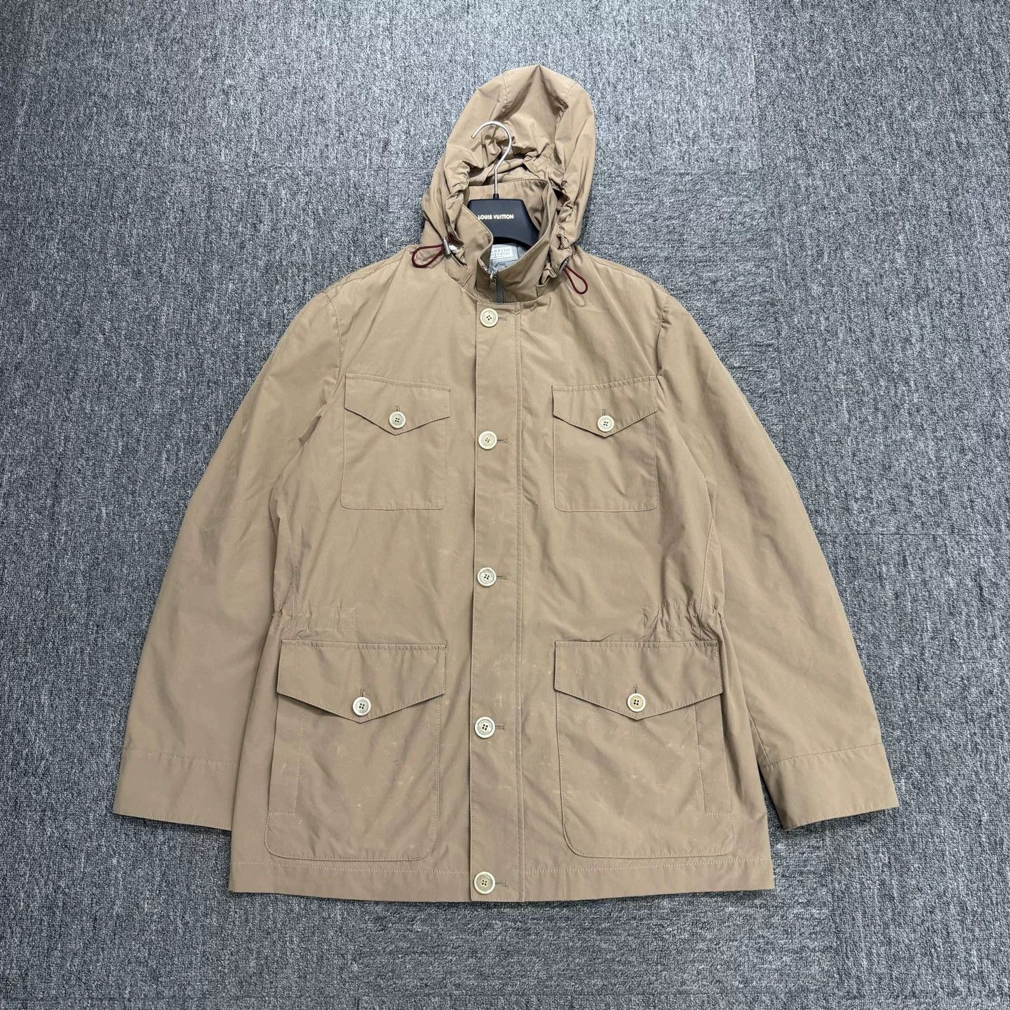 Brunello Cucinelli Brunello Cucinelli Hooded Nylon Jacket Size L Size US L / EU 52-54 / 3 - 2 Thumbnail