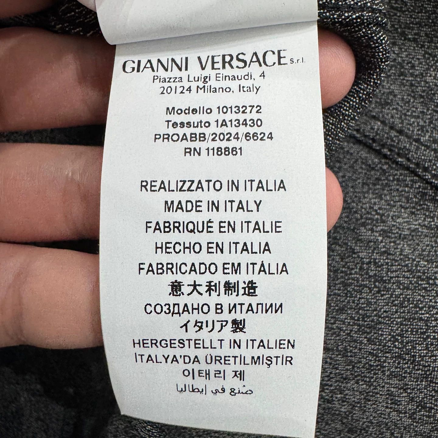 Versace Versace Virgin Wool Zip Jacket Size S Size US S / EU 44-46 / 1 - 4 Thumbnail