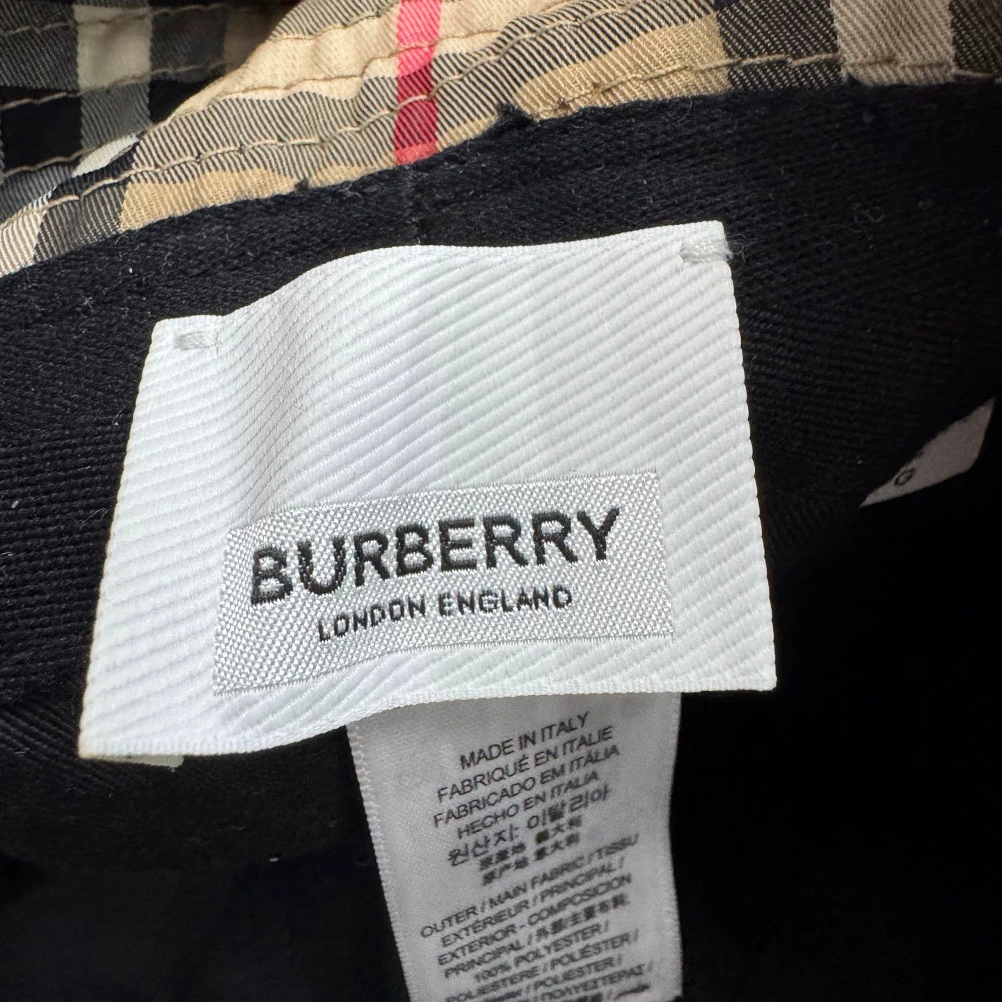 Burberry Burberry Check Bucket Hat Size L Size ONE SIZE - 5 Thumbnail