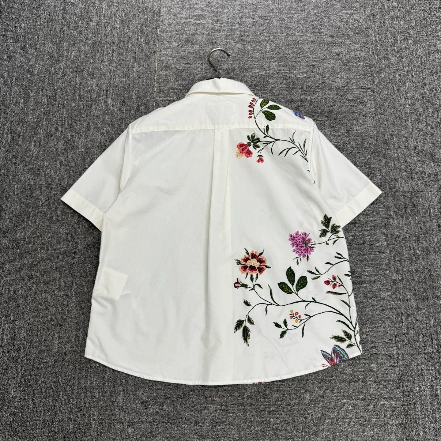 Dior Christian Dior Floral Embroidery Button Up Shirt Size 6 Size M / US 6-8 / IT 42-44 - 6 Thumbnail
