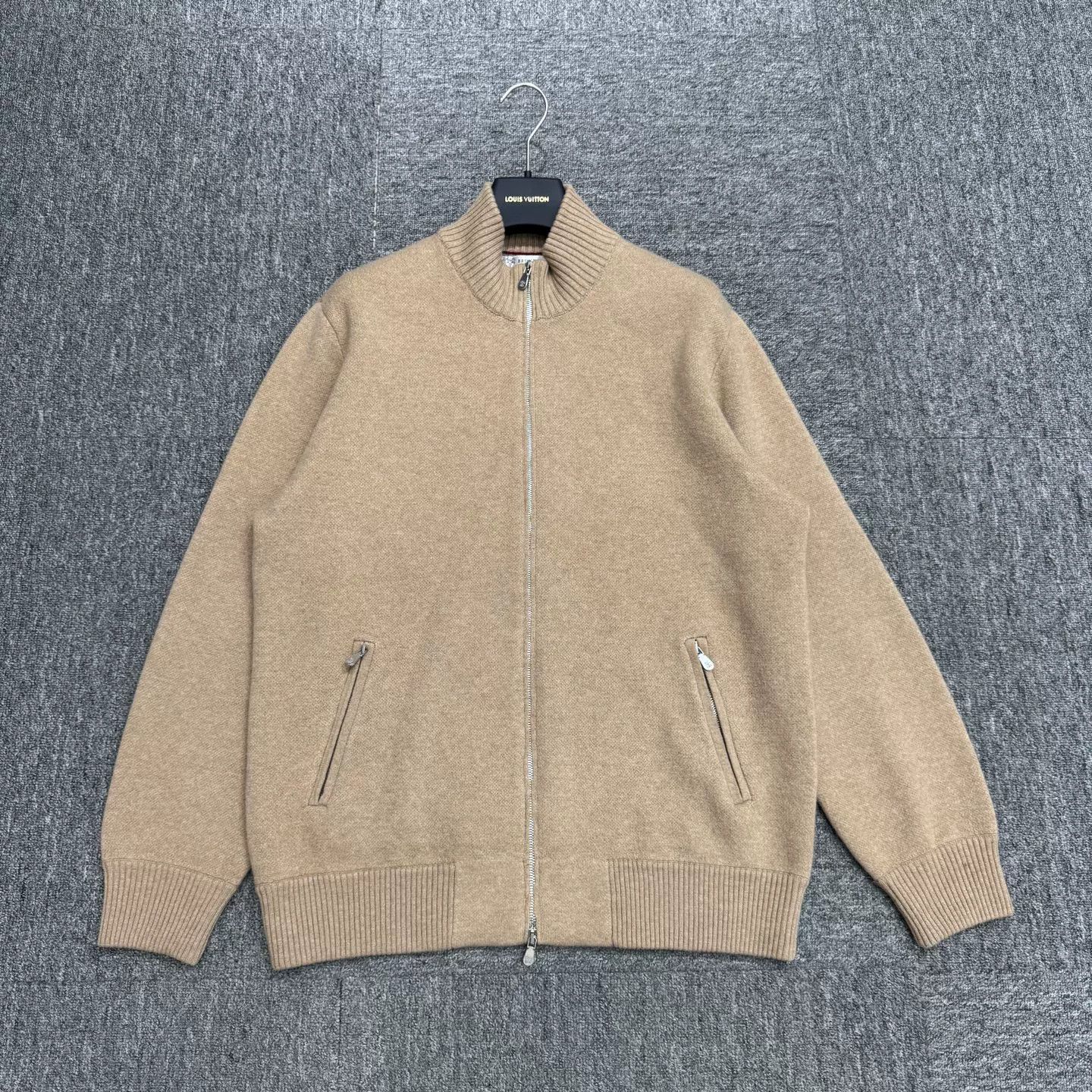 Brunello Cucinelli Brunello Cucinelli Wool Cashmere Zip Sweater Size 50 Size US M / EU 48-50 / 2 - 2 Thumbnail