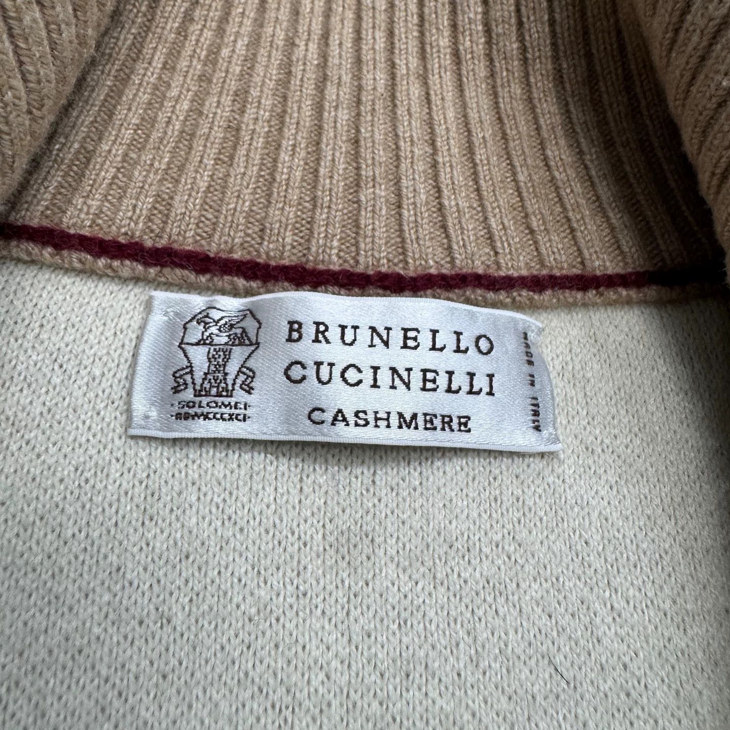Brunello Cucinelli Brunello Cucinelli Wool Cashmere Zip Sweater Size 50 Size US M / EU 48-50 / 2 - 4 Thumbnail