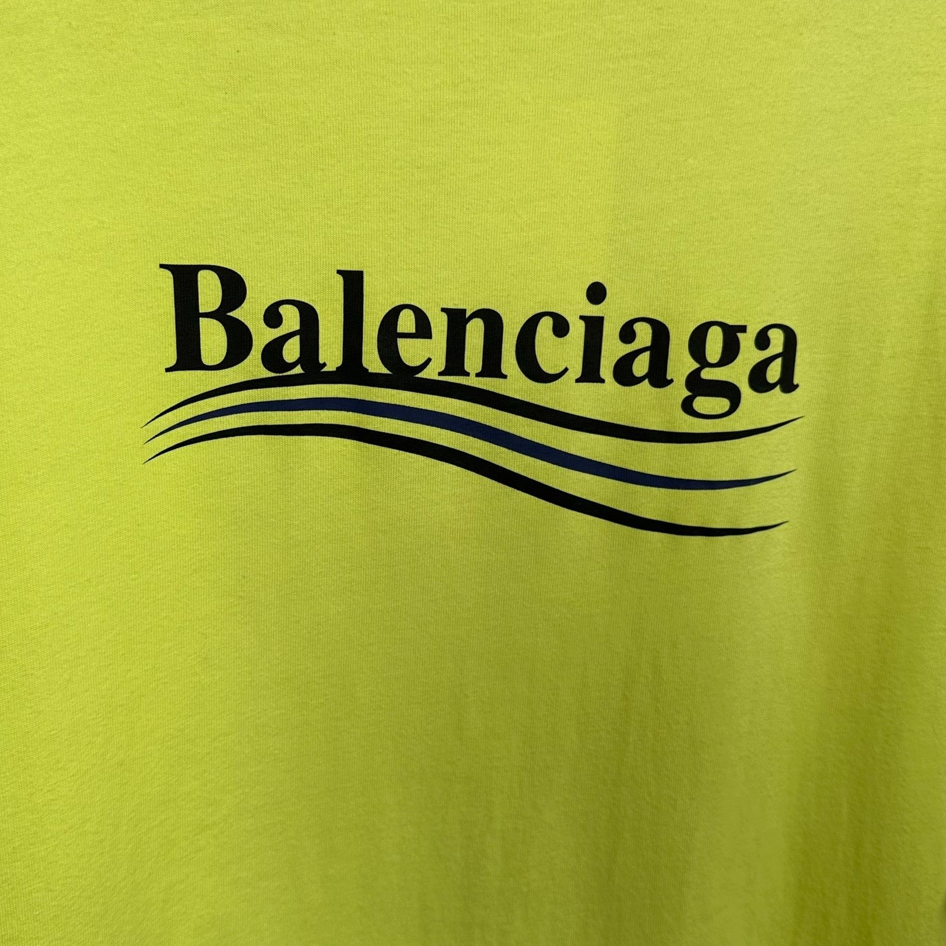 Balenciaga Balenciaga Wave Logo T-Shirt Size L Size US L / EU 52-54 / 3 - 4 Thumbnail