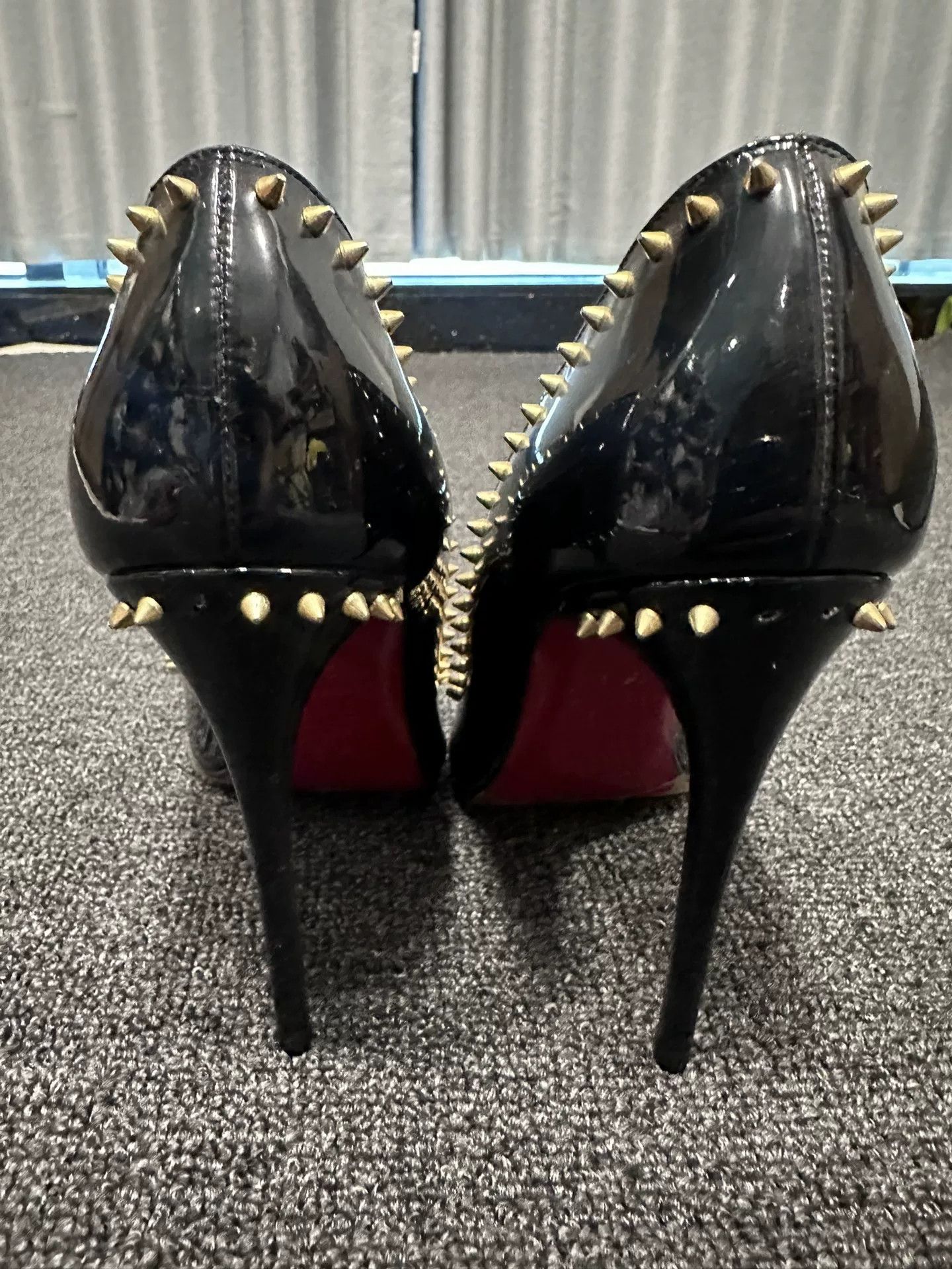 Christian Louboutin Christian Louboutin Spiked Patent Heels 36.5 Size US 6.5 / IT 36.5 - 5 Thumbnail
