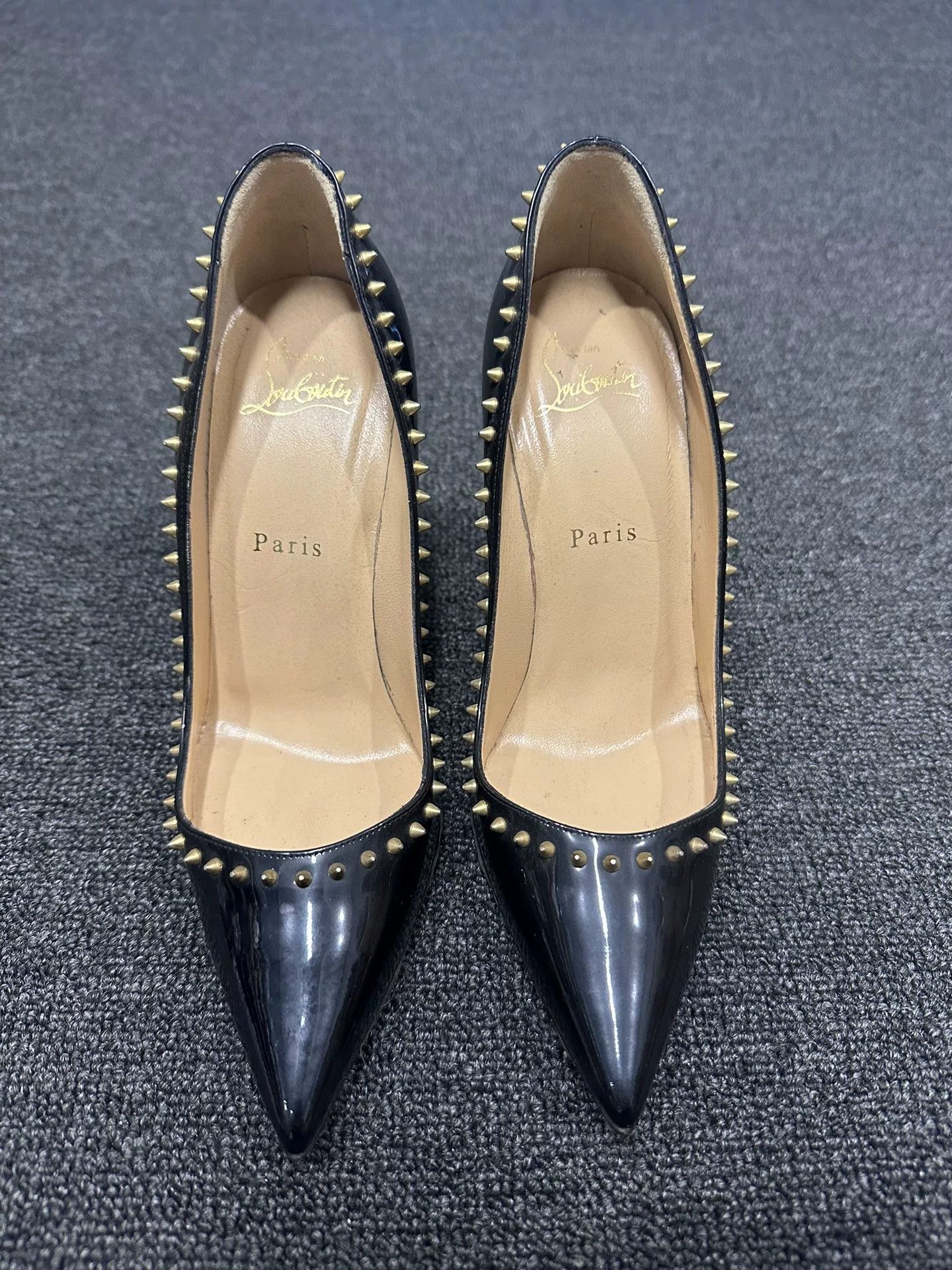 Christian Louboutin Christian Louboutin Spiked Patent Heels 36.5 Size US 6.5 / IT 36.5 - 2 Thumbnail