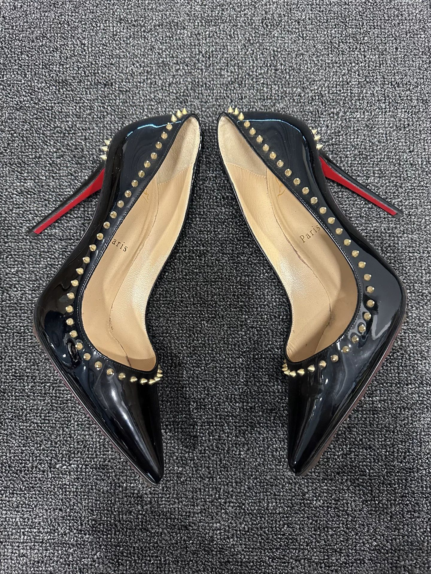 Christian Louboutin Christian Louboutin Spiked Patent Heels 36.5 Size US 6.5 / IT 36.5 - 3 Thumbnail
