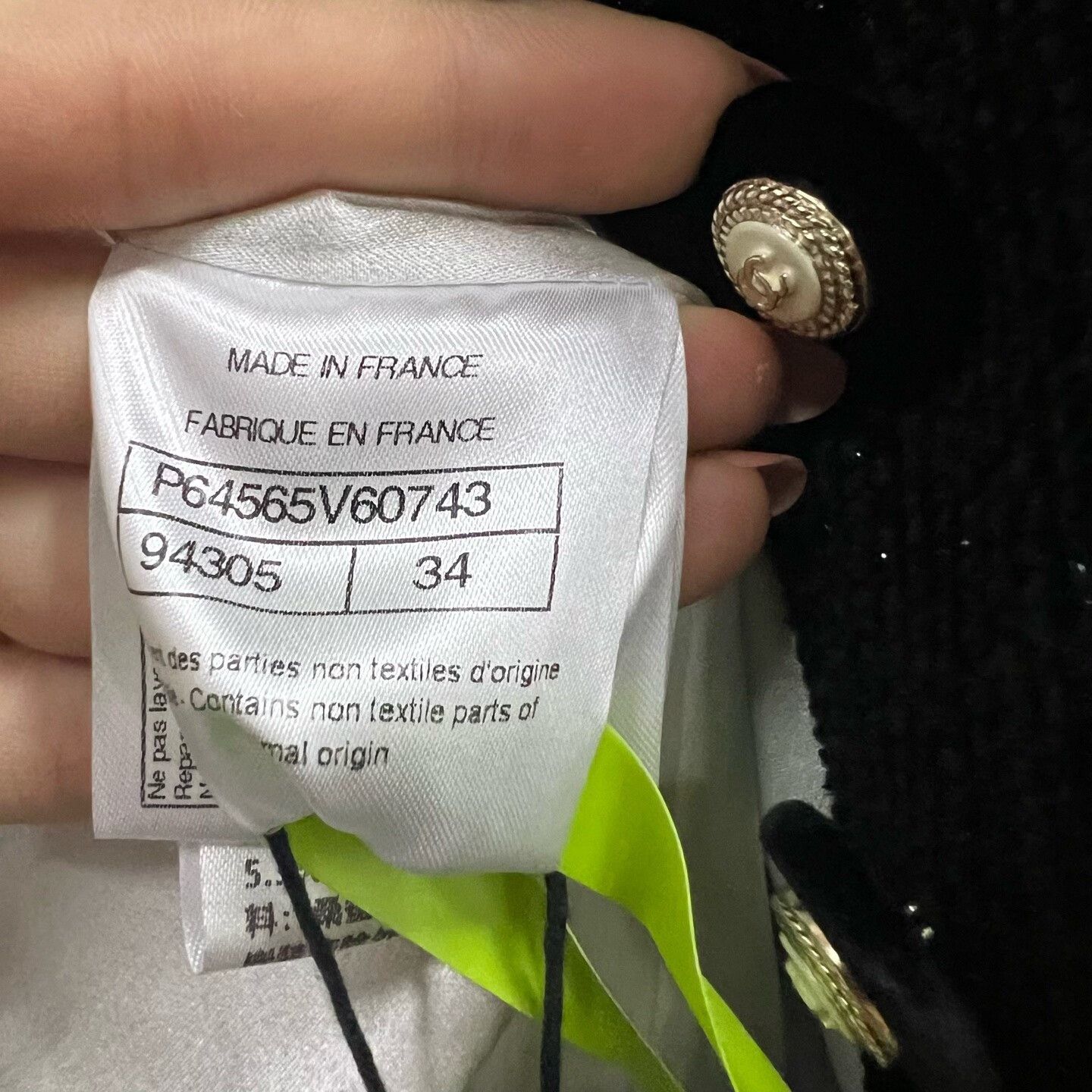 Chanel Chanel Black Tweed Jacket Size 34 Size XS / US 0-2 / IT 36-38 - 6 Thumbnail