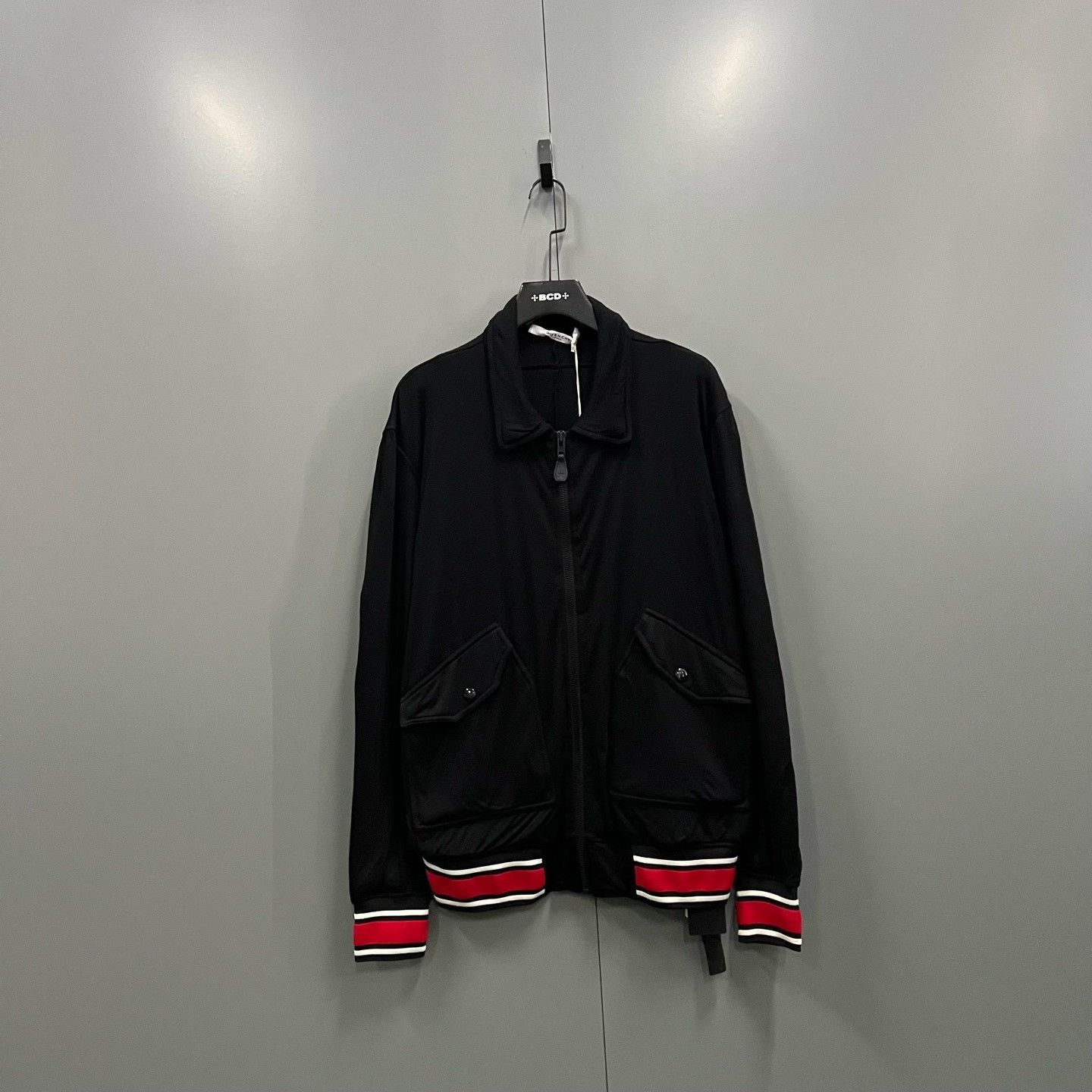 Givenchy Givenchy Striped Hem Zip Jacket Size M Size US M / EU 48-50 / 2 - 2 Thumbnail