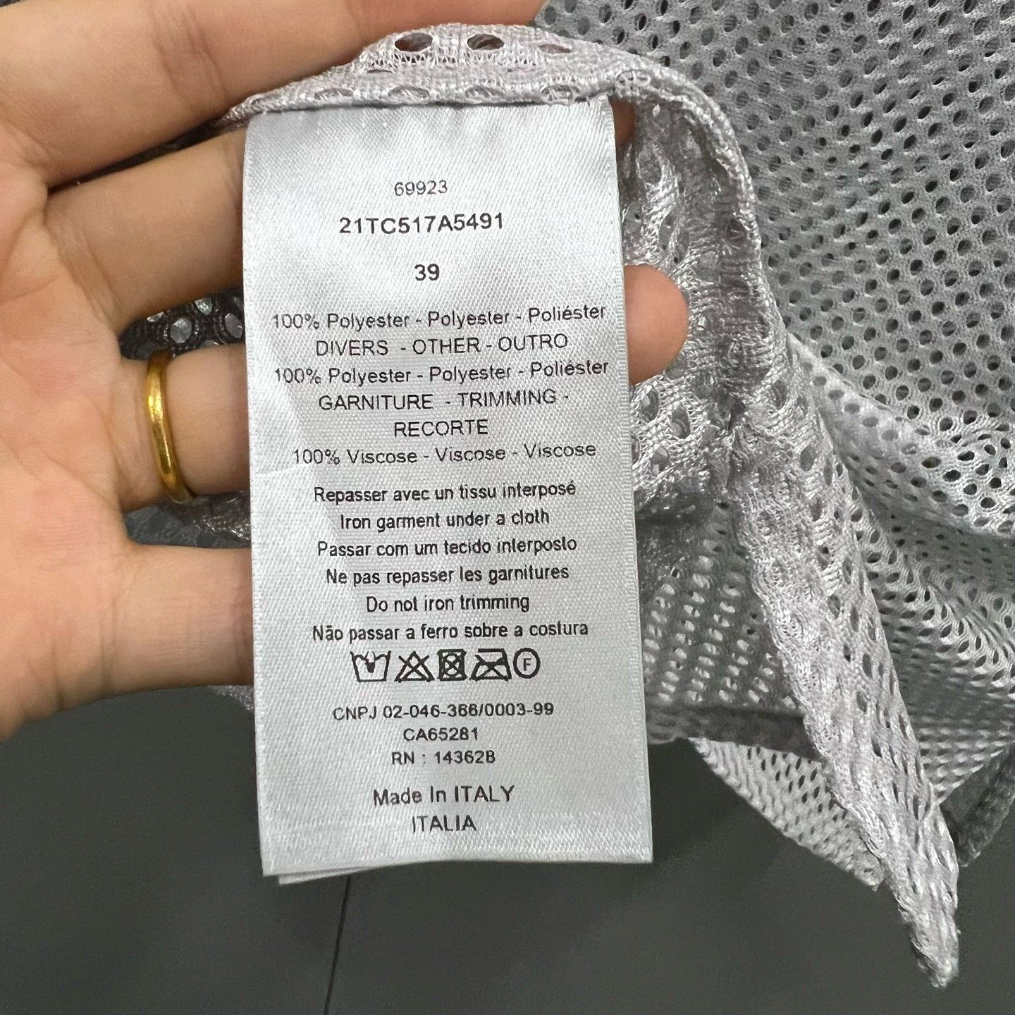 Dior Dior Logo Patch Mesh Shirt Size M Size US M / EU 48-50 / 2 - 4 Thumbnail