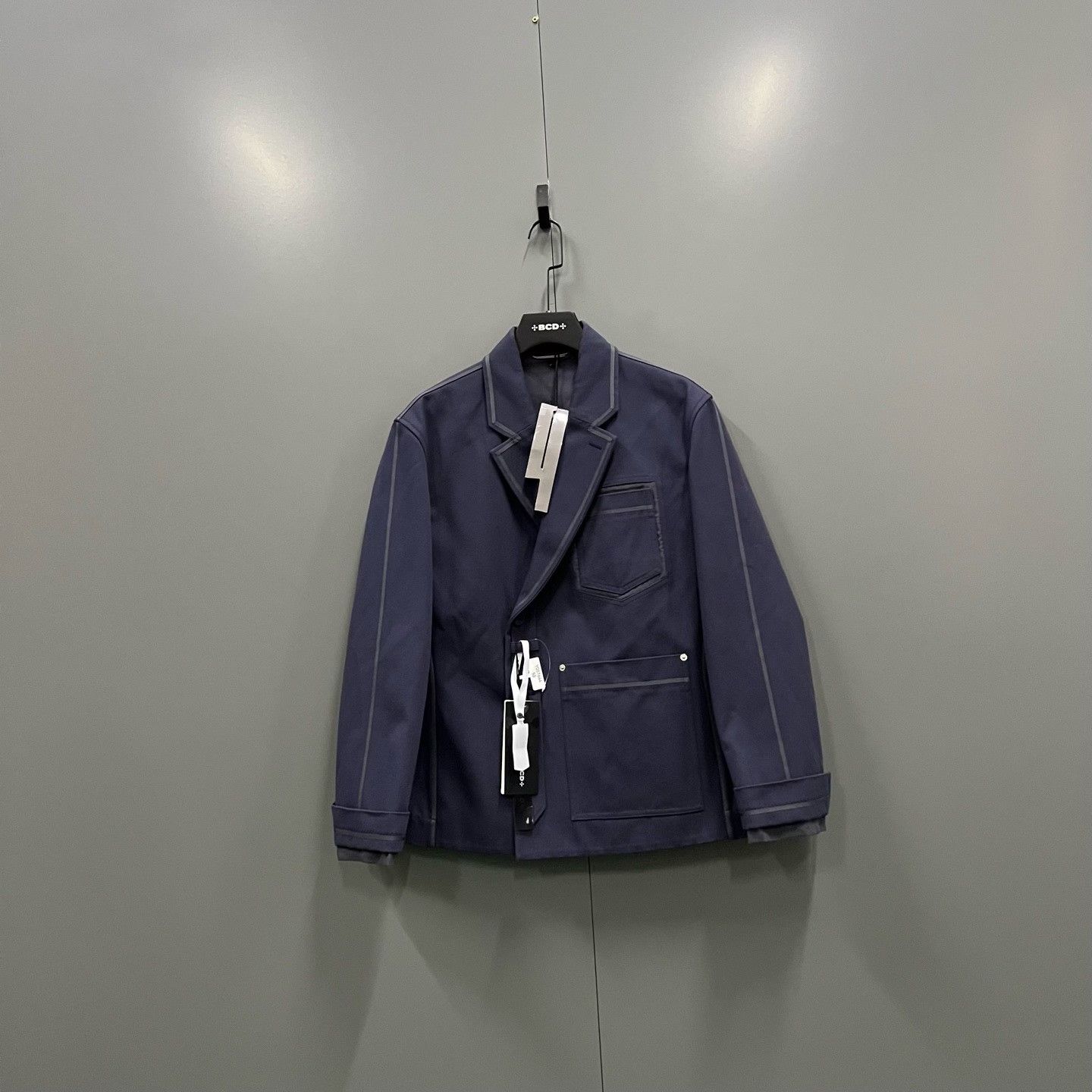 Dior Dior Navy Cotton Chore Jacket Size M Size US M / EU 48-50 / 2 - 2 Thumbnail