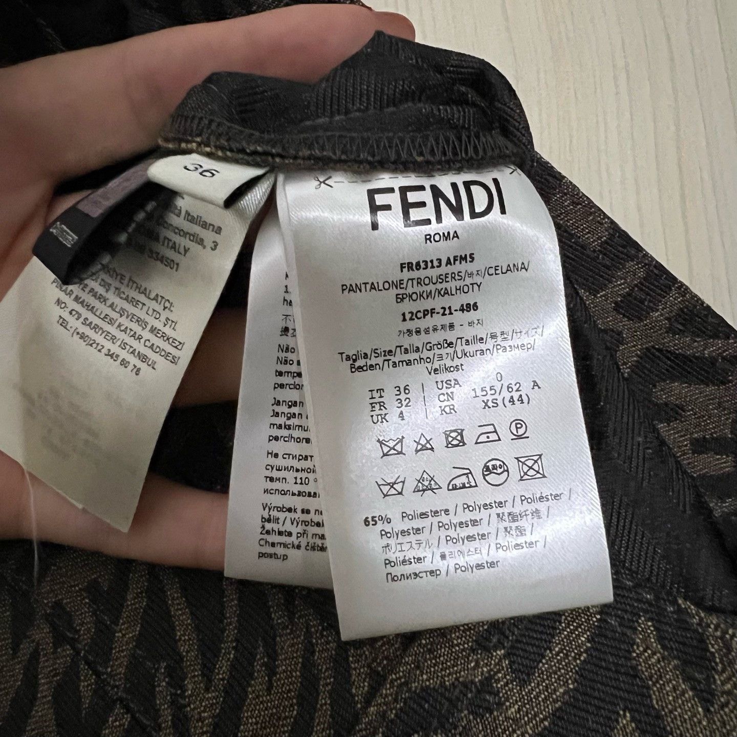 Fendi Fendi FF Print Trousers Size IT 36 Size 25" / US 0 / IT 36 - 5 Thumbnail