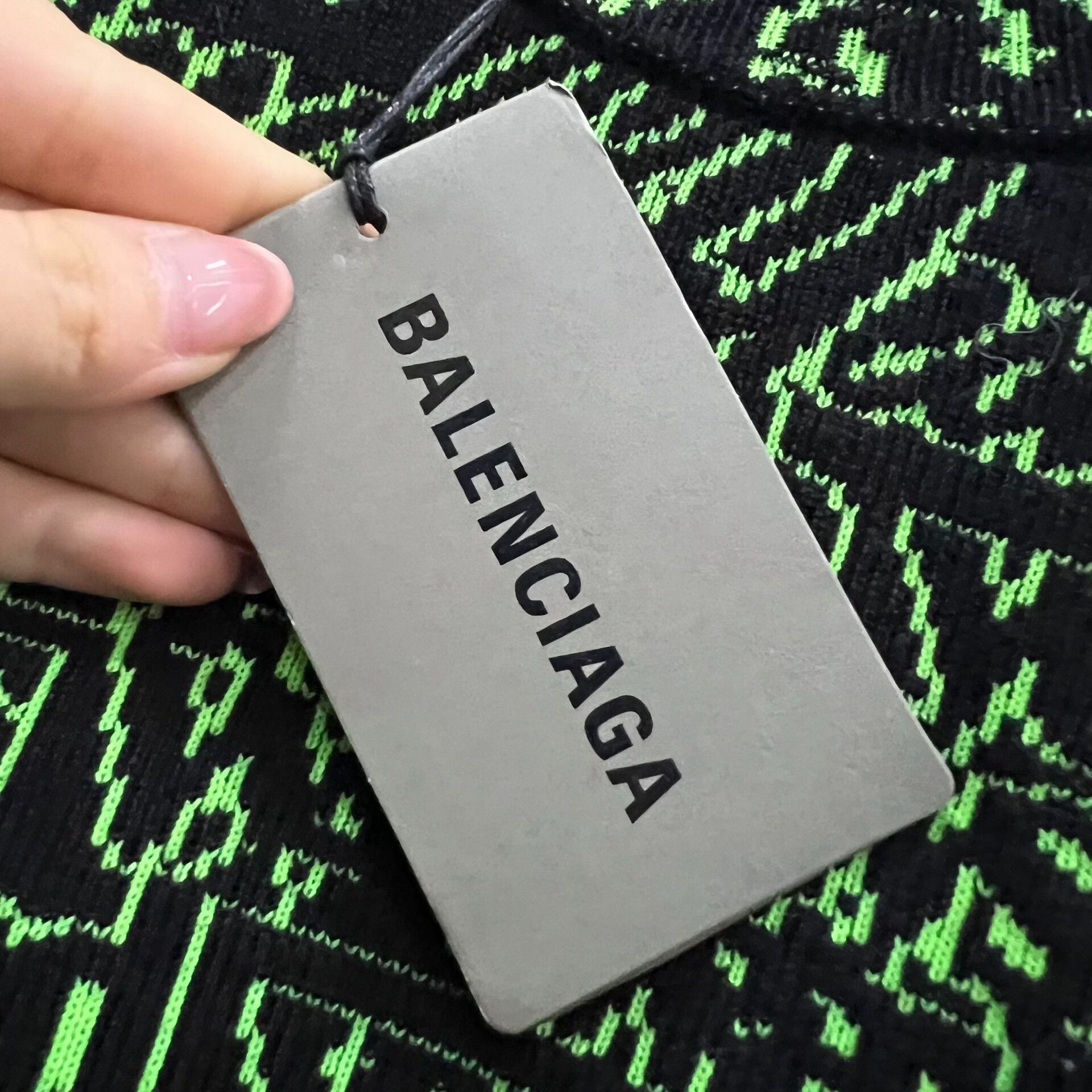 Balenciaga Balenciaga All-Over Logo Knit Sweater Size S Size US S / EU 44-46 / 1 - 5 Thumbnail