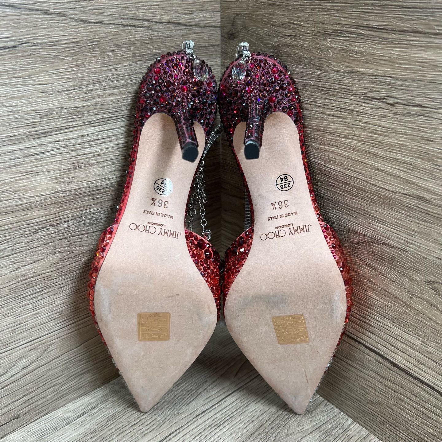 Jimmy Choo Jimmy Choo Saeda Crystal Ombre Heels Size 36.5 Size US 6.5 / IT 36.5 - 7 Thumbnail