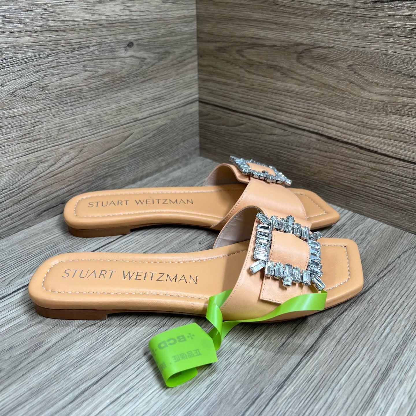 Stuart Weitzman Stuart Weitzman Crystal Buckle Slide Sandals US 6.5 Size US 6.5 / IT 36.5 - 5 Thumbnail