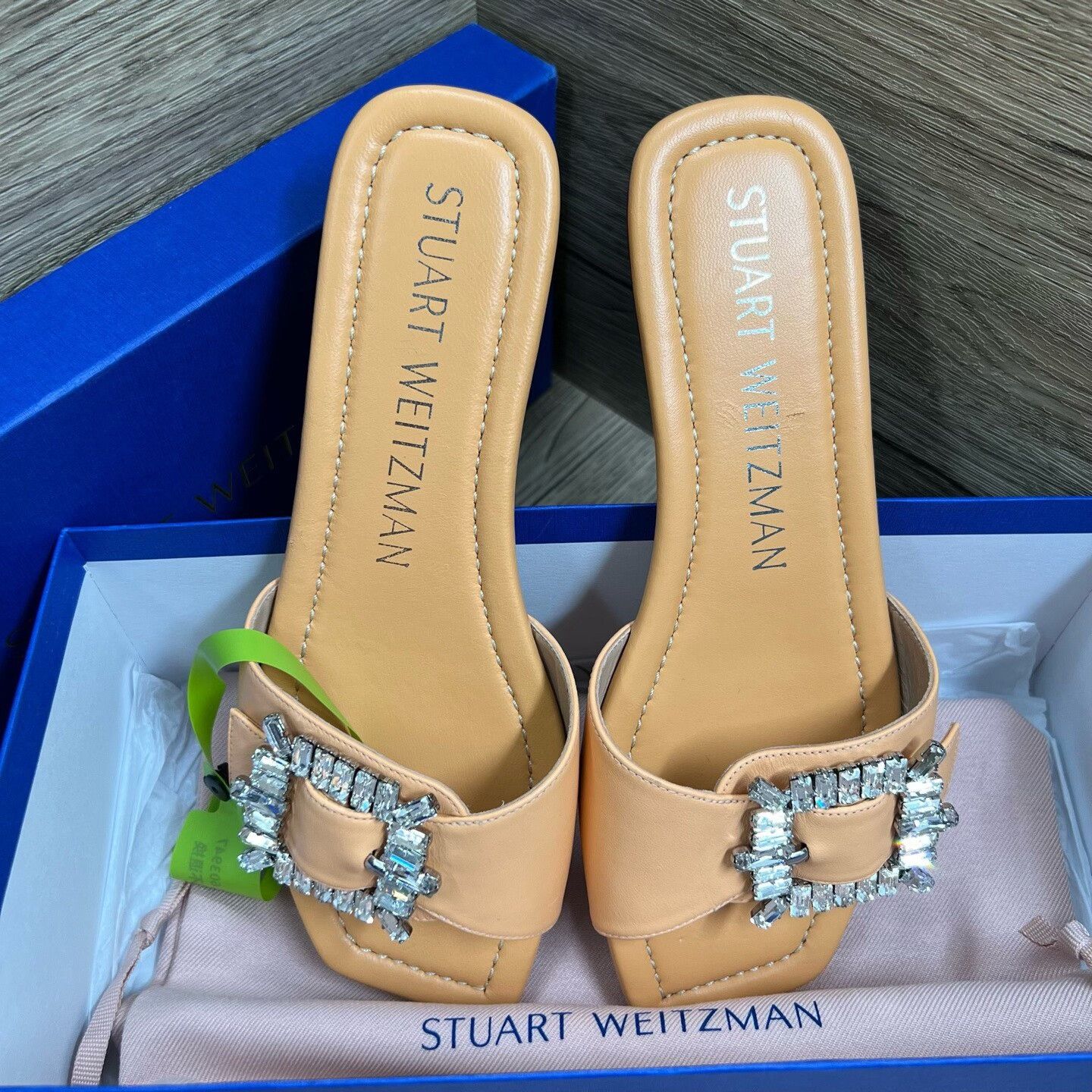 Stuart Weitzman Stuart Weitzman Crystal Buckle Slide Sandals US 6.5 Size US 6.5 / IT 36.5 - 3 Thumbnail