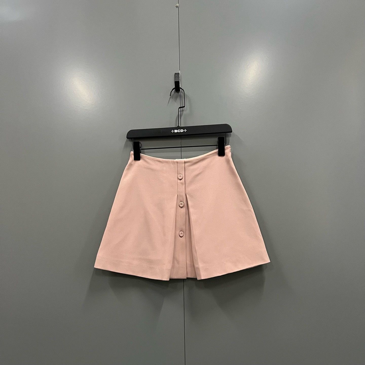 Miu Miu Miu Miu Pink Button Front Mini Skirt Size 38 Size 26" / US 2 / IT 38 - 2 Thumbnail
