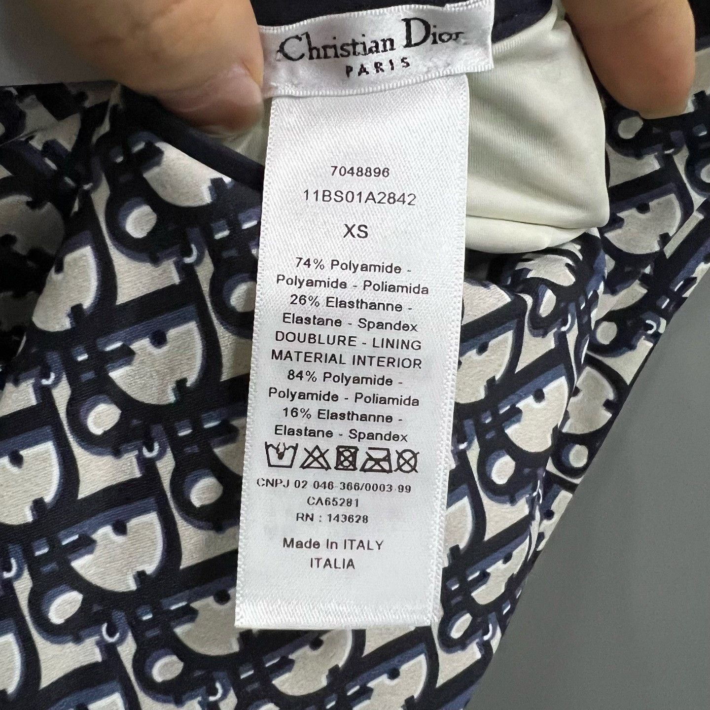 Dior Dior Oblique One-Piece Swimsuit Size XS Size XS / US 0-2 / IT 36-38 - 5 Thumbnail