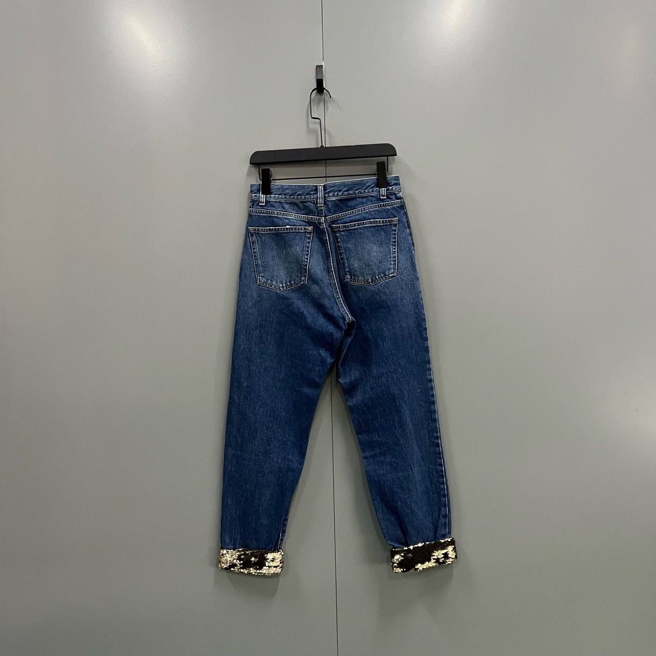 Saint Laurent Paris Saint Laurent Sequin Cuff Jeans Size 25 Size 25" / US 0 / IT 36 - 3 Thumbnail
