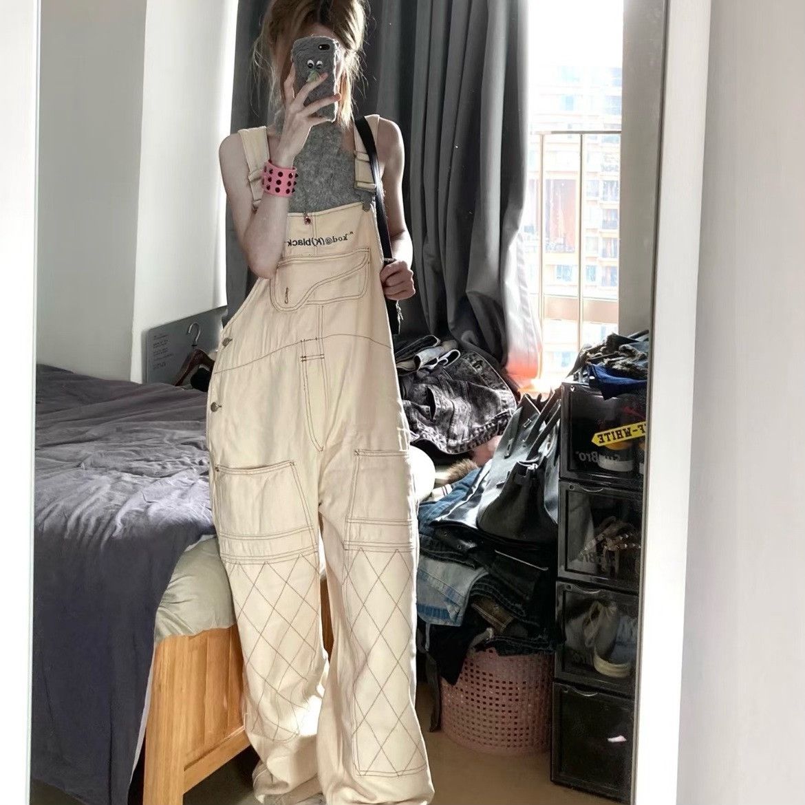 Dior Dior x Denim Tears Quilted Denim Overalls Size 32 Size US 32 / EU 48 - 2 Thumbnail