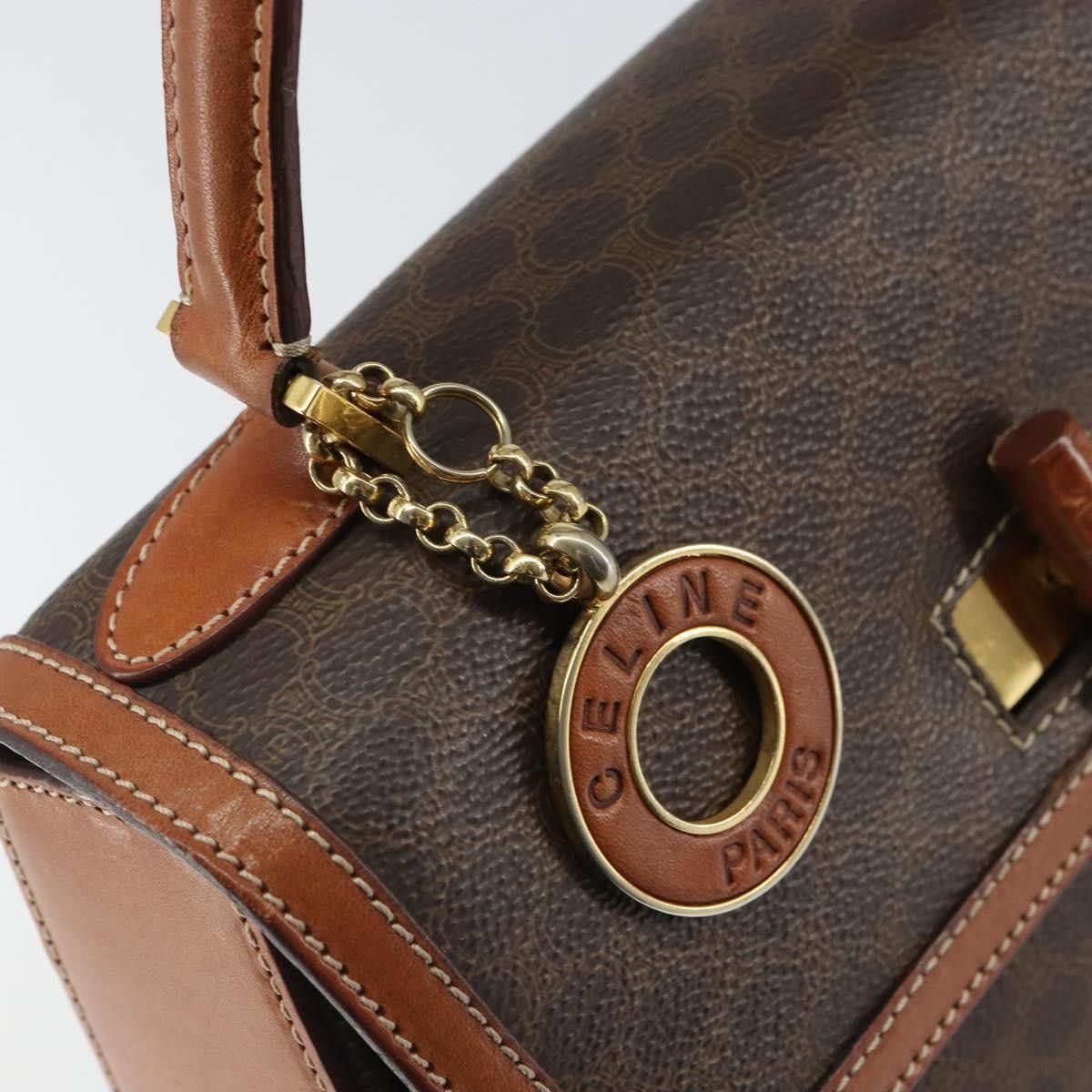 Celine Celine Vintage Convertible Top Handle Macadam Coated Canvas Size ONE SIZE - 13 Thumbnail