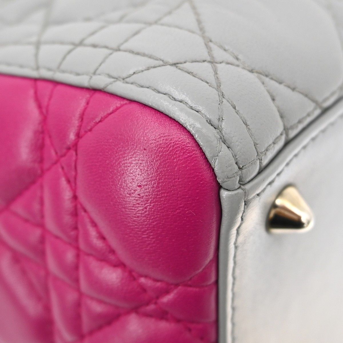 Dior Christian Dior Lady Dior Bag Cannage Quilt Lambskin Size ONE SIZE - 6 Thumbnail