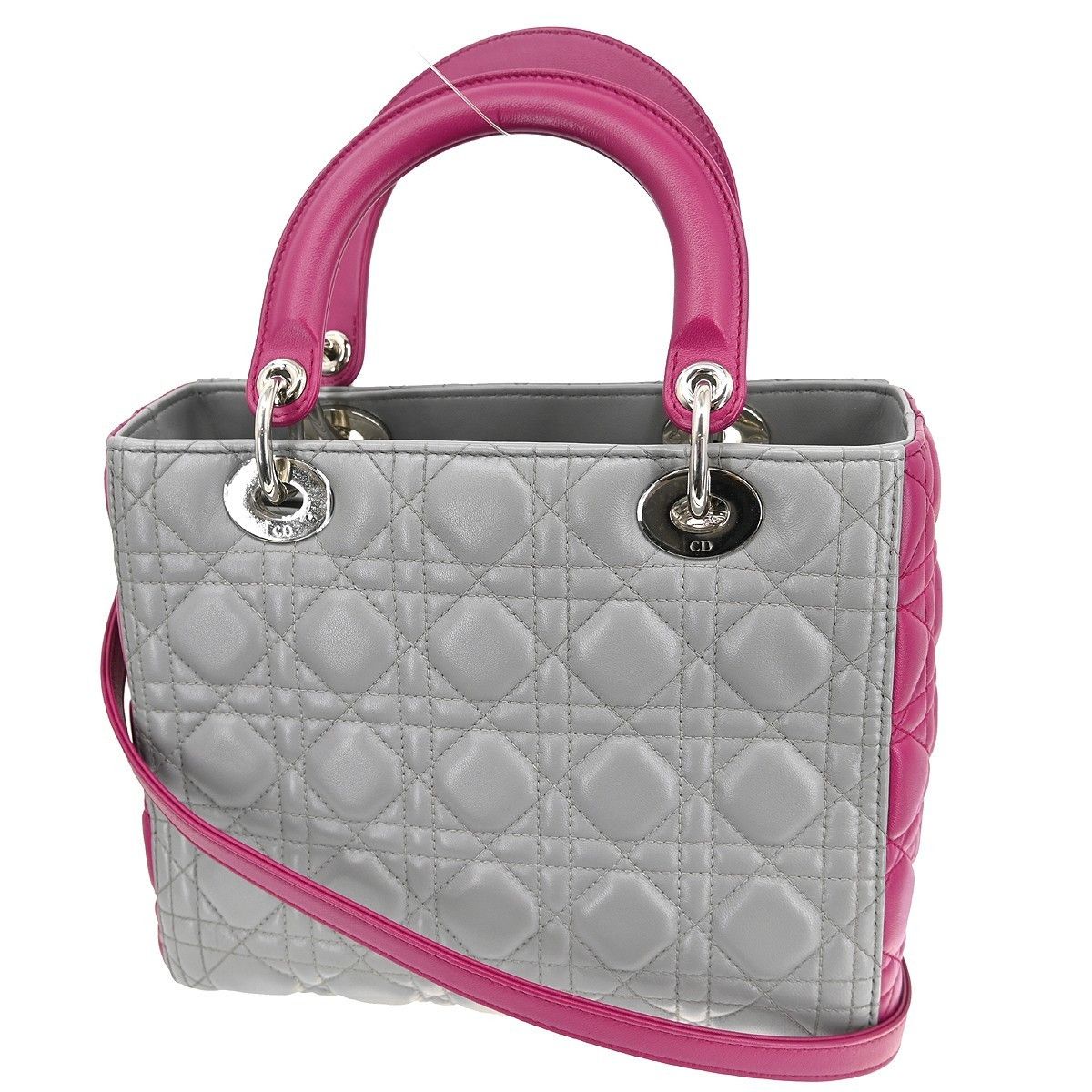 Dior Christian Dior Lady Dior Bag Cannage Quilt Lambskin Size ONE SIZE - 2 Thumbnail