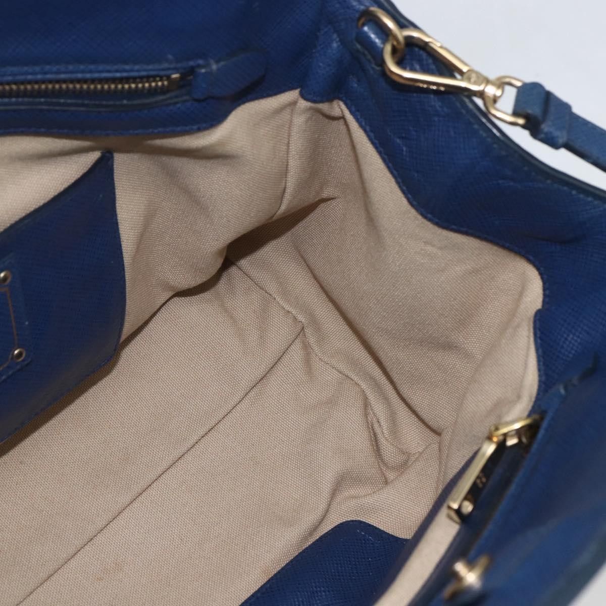 Prada Prada Cuir Frame Convertible Tote Canvas and Saffiano Leather Size ONE SIZE - 21 Thumbnail