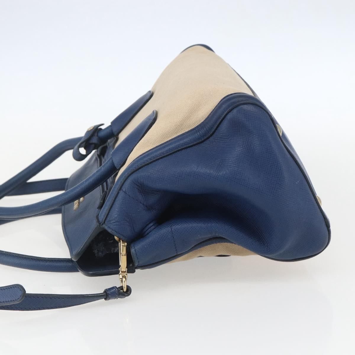 Prada Prada Cuir Frame Convertible Tote Canvas and Saffiano Leather Size ONE SIZE - 3 Thumbnail