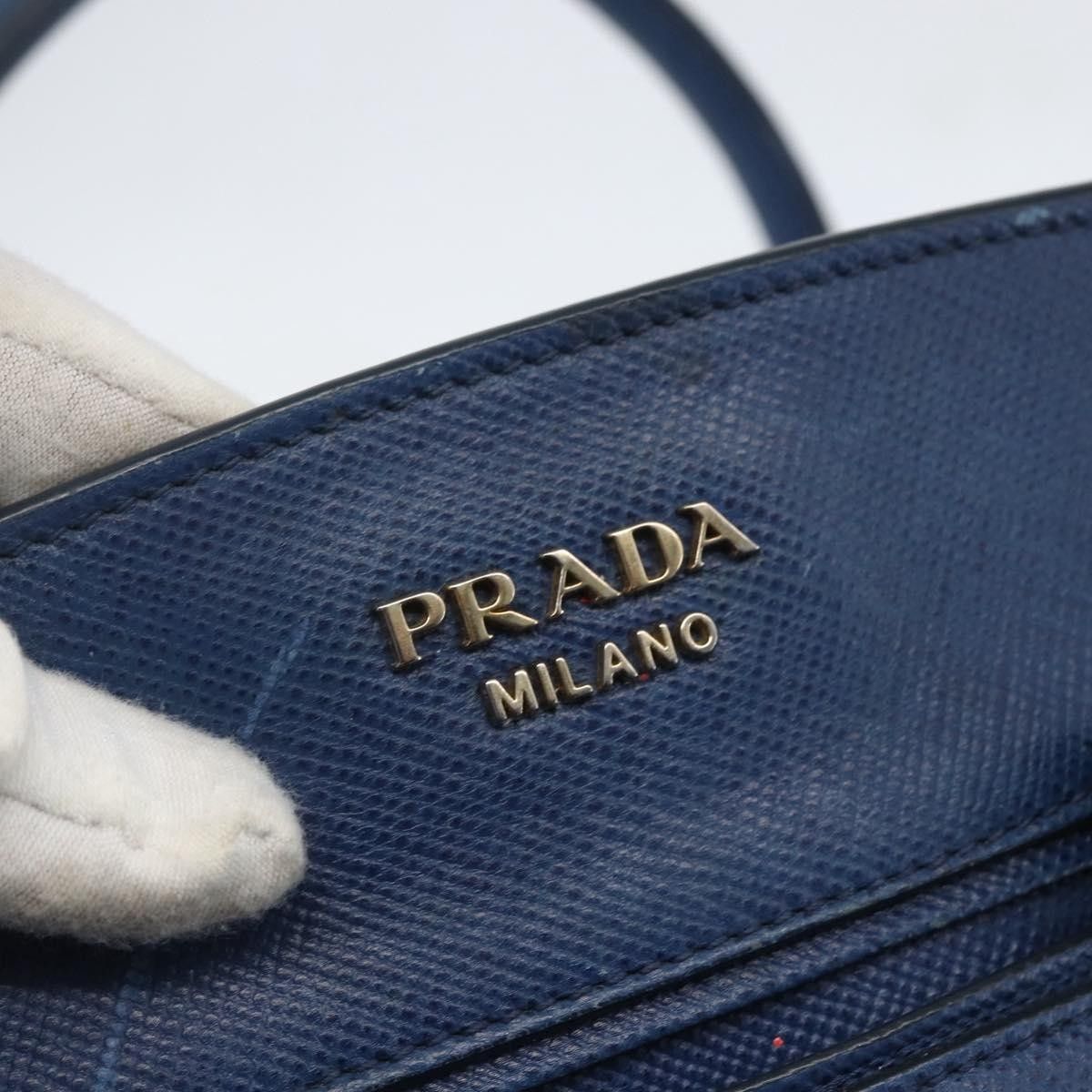 Prada Prada Cuir Frame Convertible Tote Canvas and Saffiano Leather Size ONE SIZE - 15 Thumbnail