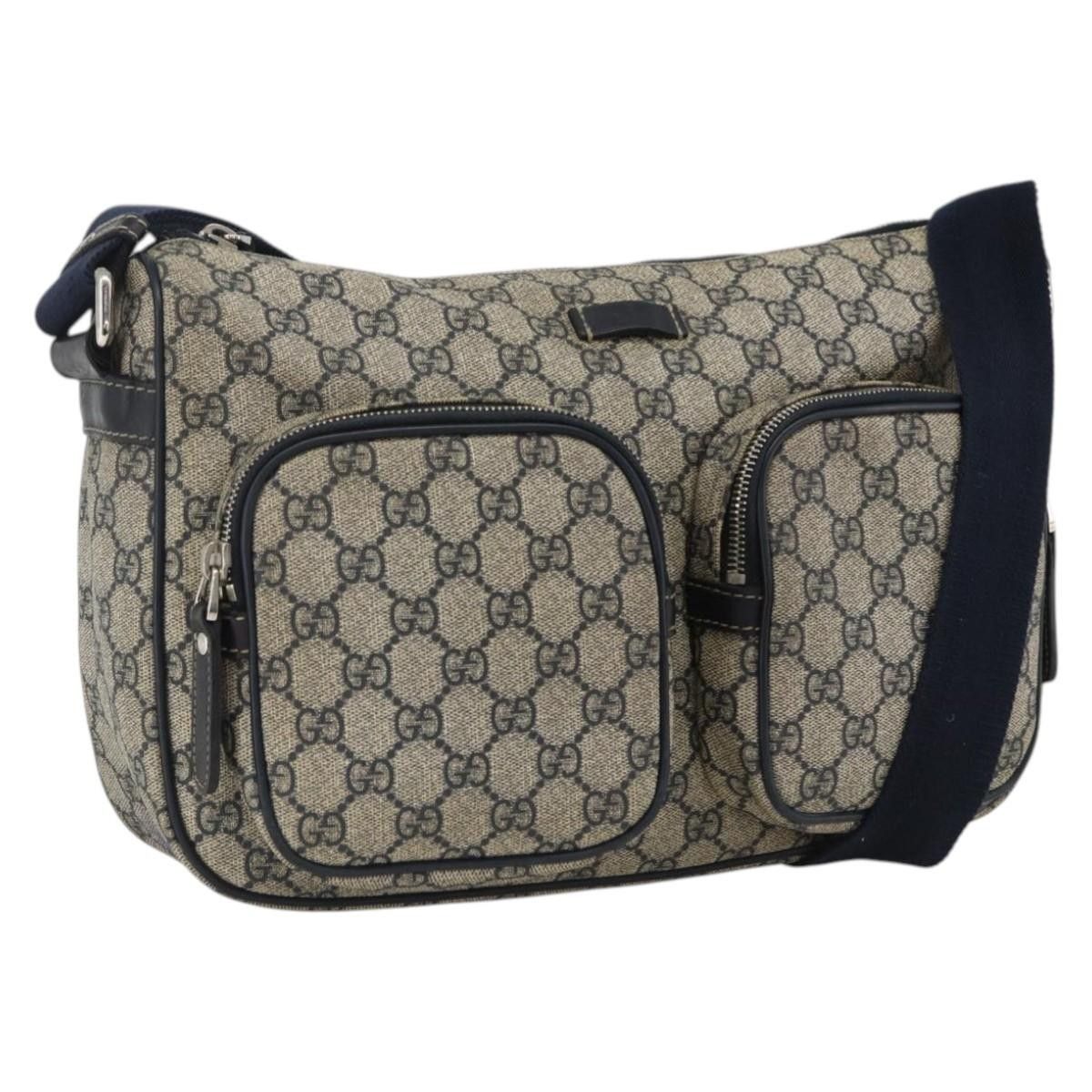 Gucci Gucci Double Pocket Messenger GG Coated Canvas Size ONE SIZE - 15 Thumbnail