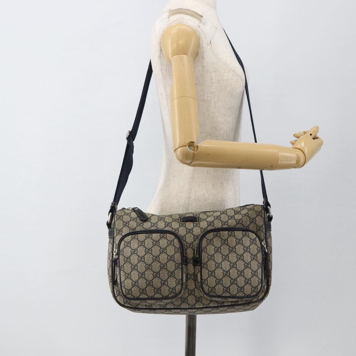 Gucci Gucci Double Pocket Messenger GG Coated Canvas Size ONE SIZE - 14 Thumbnail