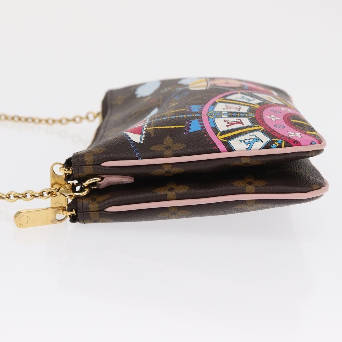 Louis Vuitton Louis Vuitton Double Zip Pochette Limited Edition Vivienne Xmas Monogram Canvas Size ONE SIZE - 4 Thumbnail