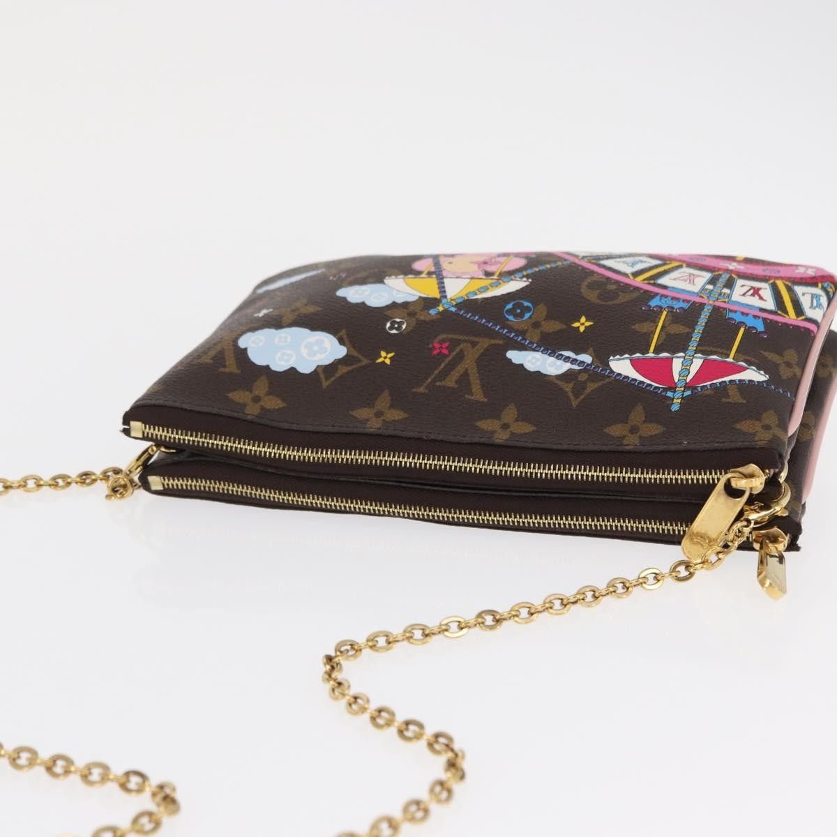 Louis Vuitton Louis Vuitton Double Zip Pochette Limited Edition Vivienne Xmas Monogram Canvas Size ONE SIZE - 16 Thumbnail