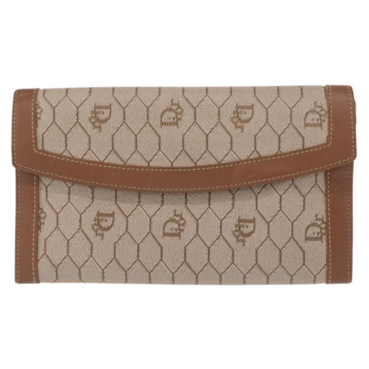Dior Christian Dior Vintage Honeycomb Flap Coated Canvas Size ONE SIZE - 16 Thumbnail