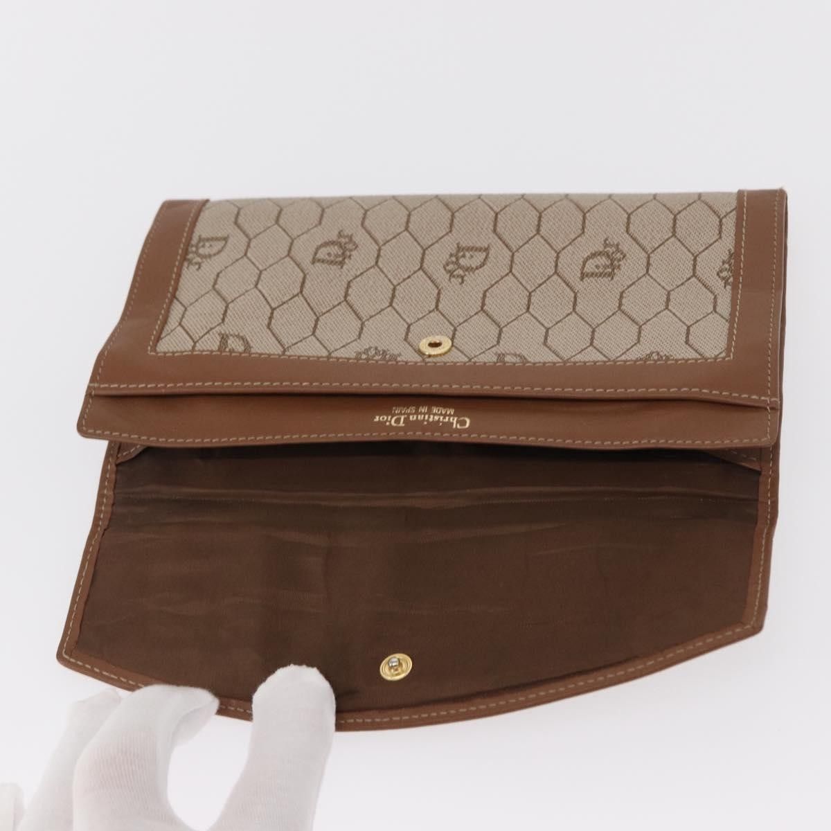 Dior Christian Dior Vintage Honeycomb Flap Coated Canvas Size ONE SIZE - 13 Thumbnail