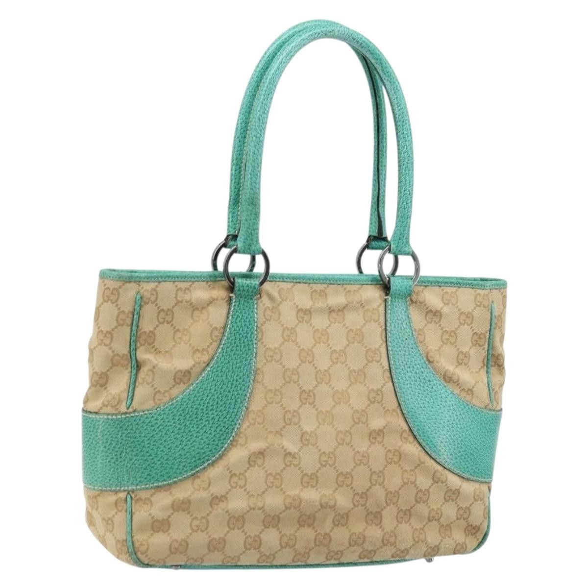 Gucci Gucci Vintage Ring Tote GG Canvas with Leather Size ONE SIZE - 16 Thumbnail