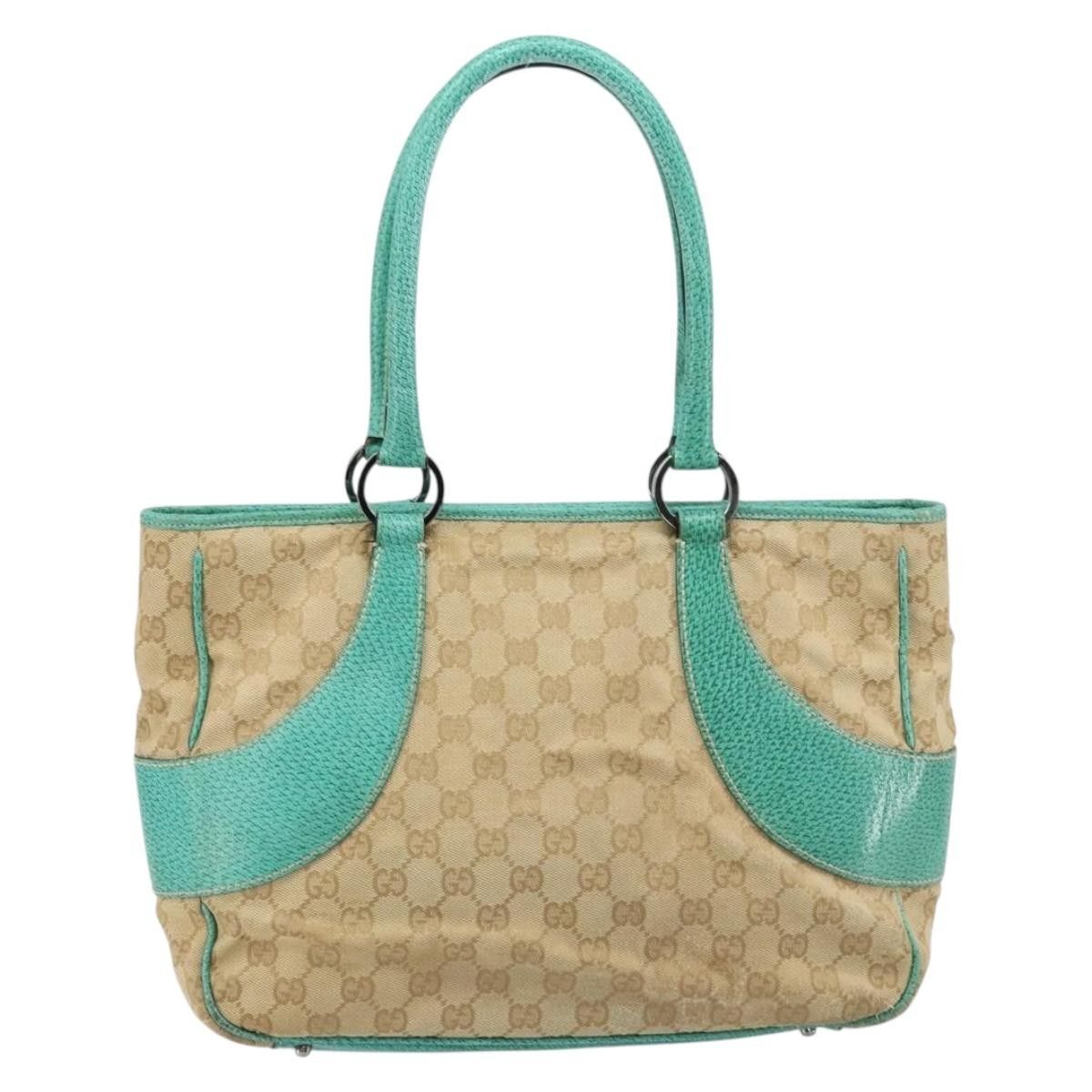 Gucci Gucci Vintage Ring Tote GG Canvas with Leather Size ONE SIZE - 2 Thumbnail